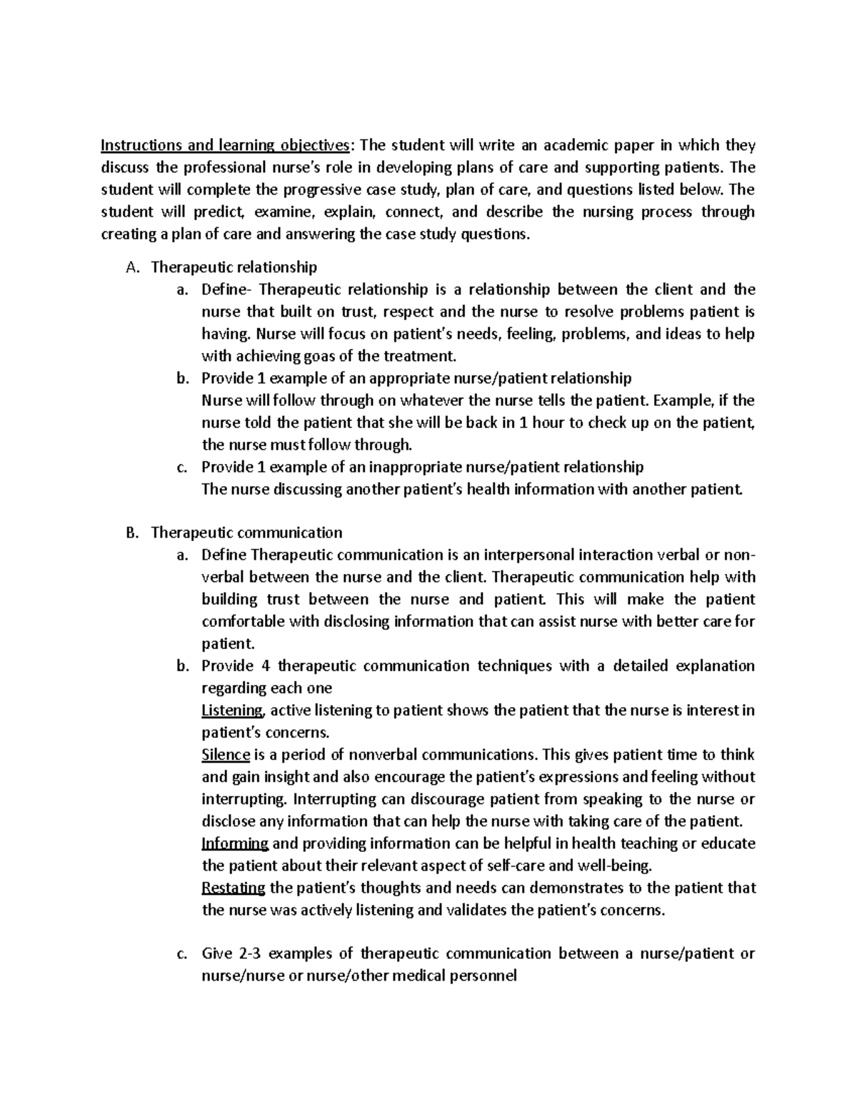 unfolding case study activity 1