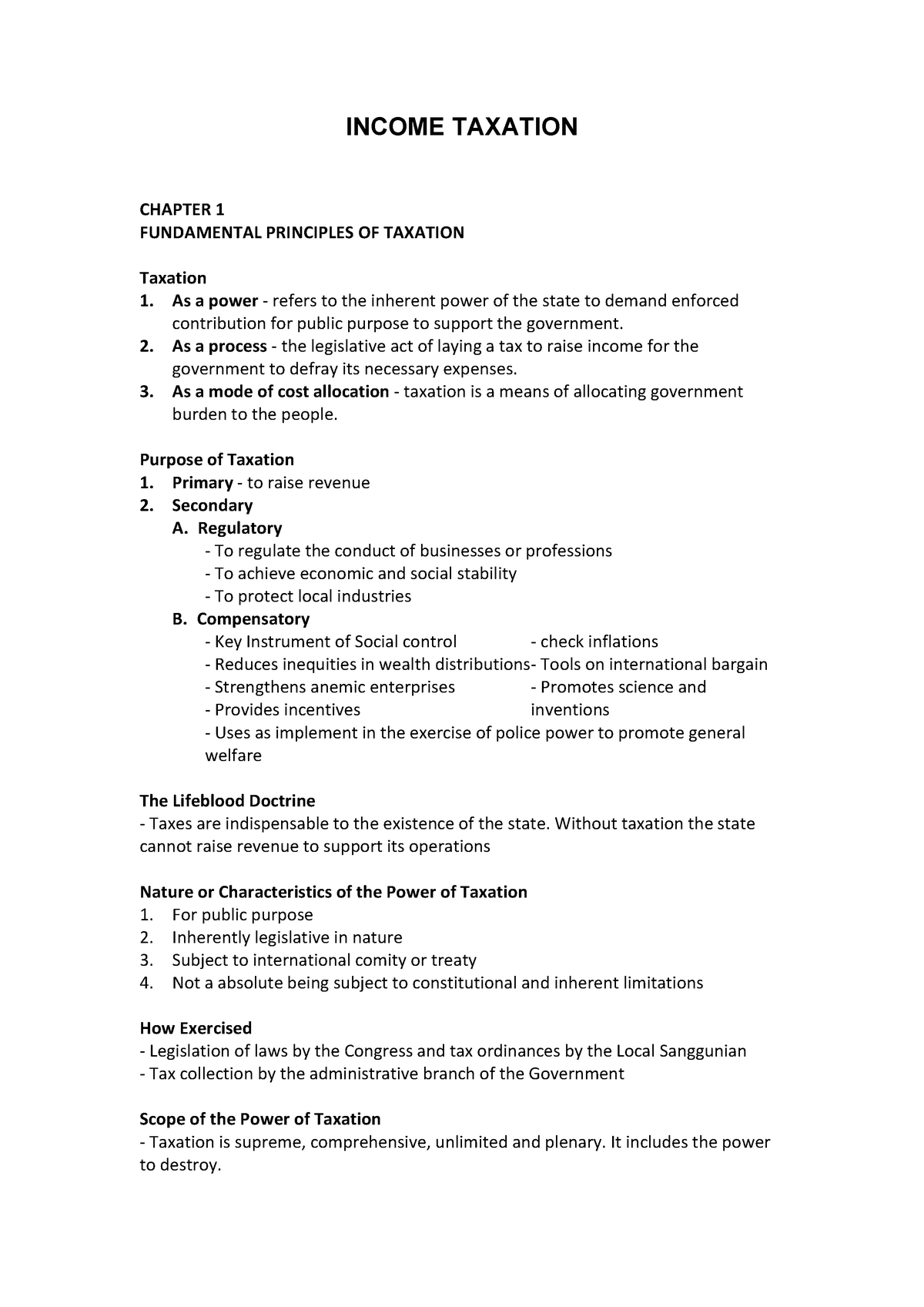 Fundamental Principles Of Taxation By Rex Banggawan, CPA - Accounting ...