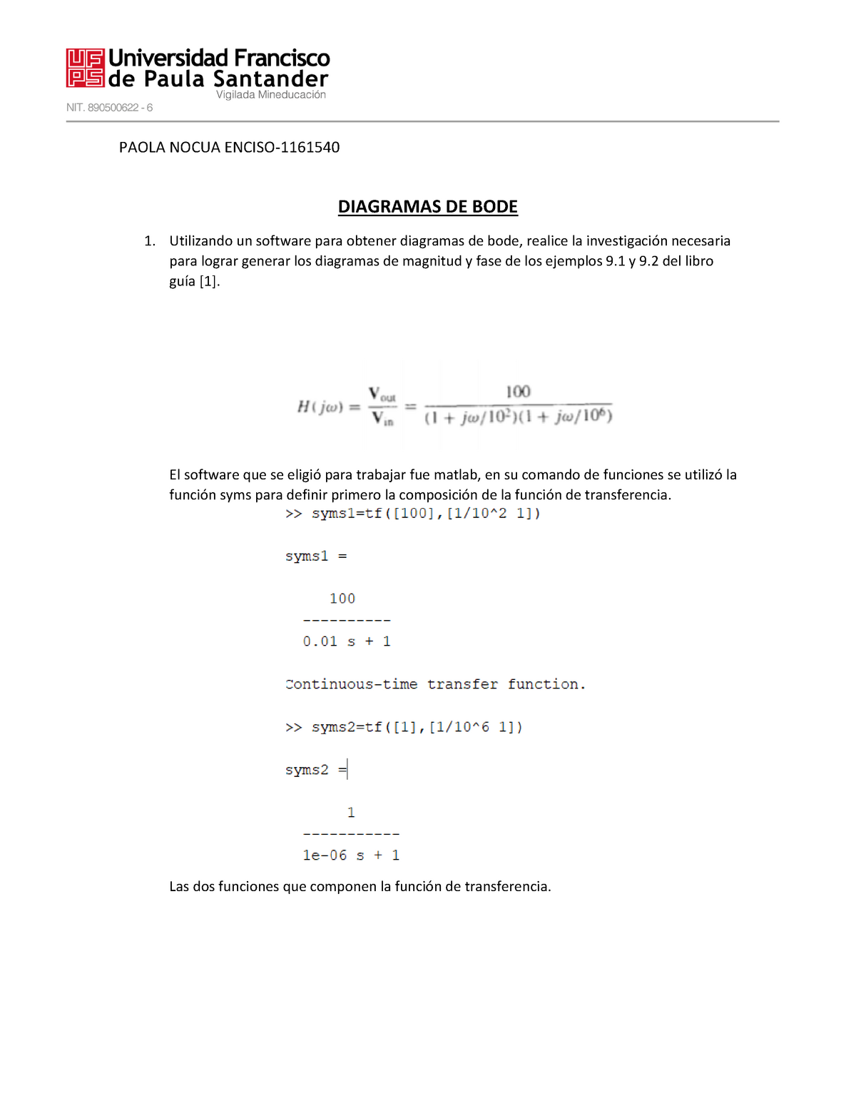 Diagramas DE BODE - Apuntes bode,matlab - Warning: TT: undefined function:  32 DIAGRAMAS DE BODE - Studocu