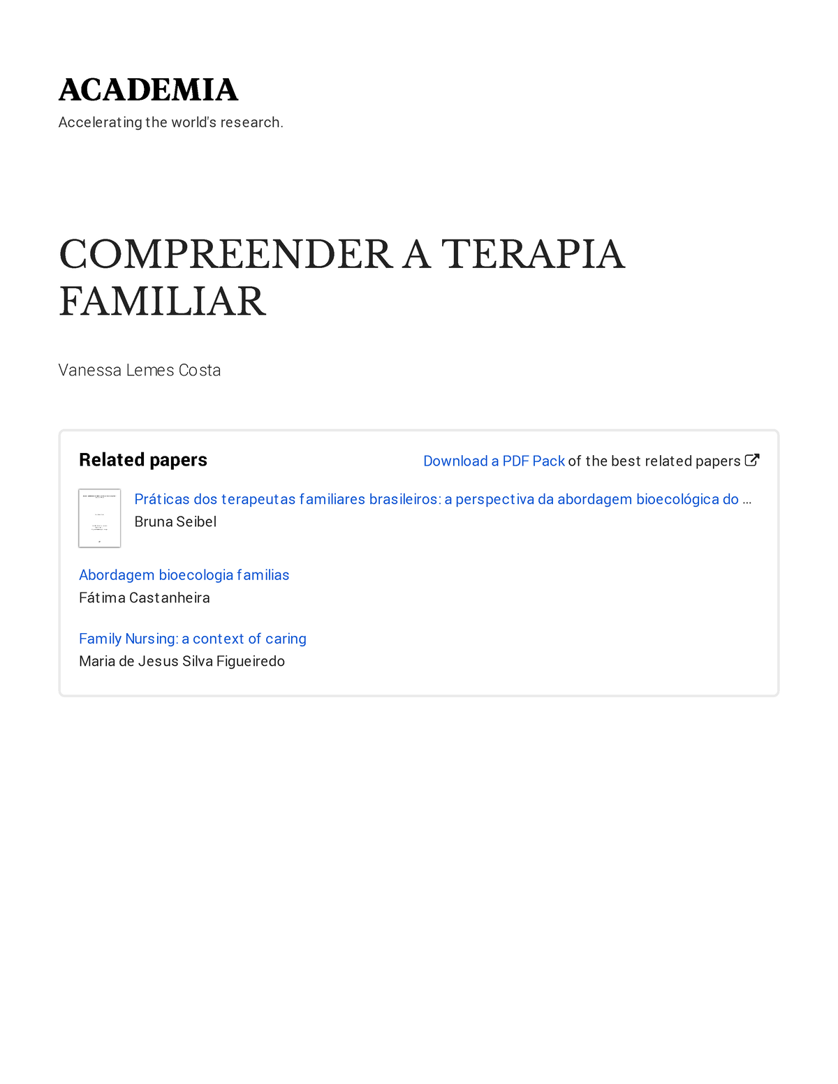 Contribuições de Murray Bowen à terapia familiar sistêmica