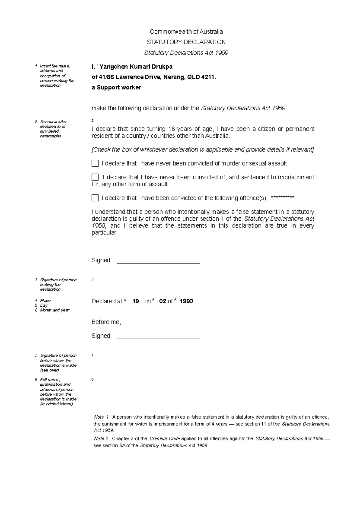 statutory-declaration-form-commonwealth-of-australia-statutory