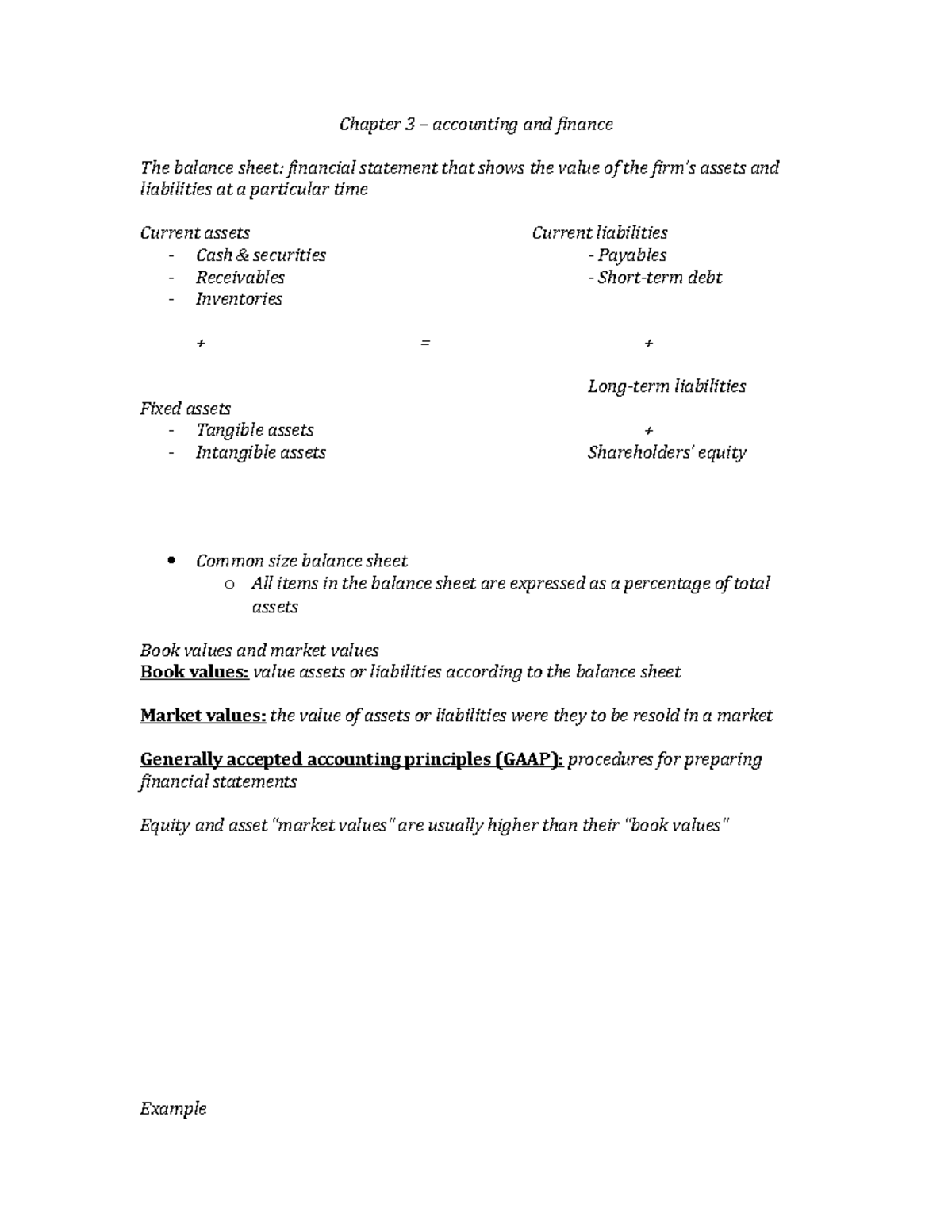 Chapter 3 – accounting and finance - Chapter 3 accounting and finance ...