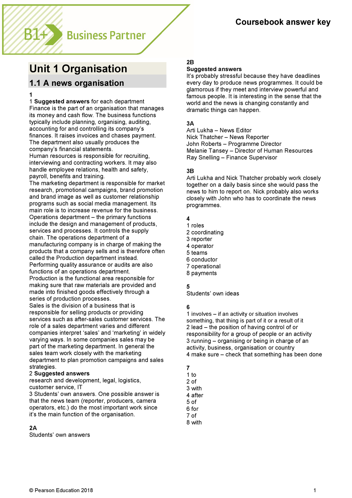 Bus Part B1plus CB AK - Bus Part, B1+, TACB - Unit 1 Organisation 1 A ...