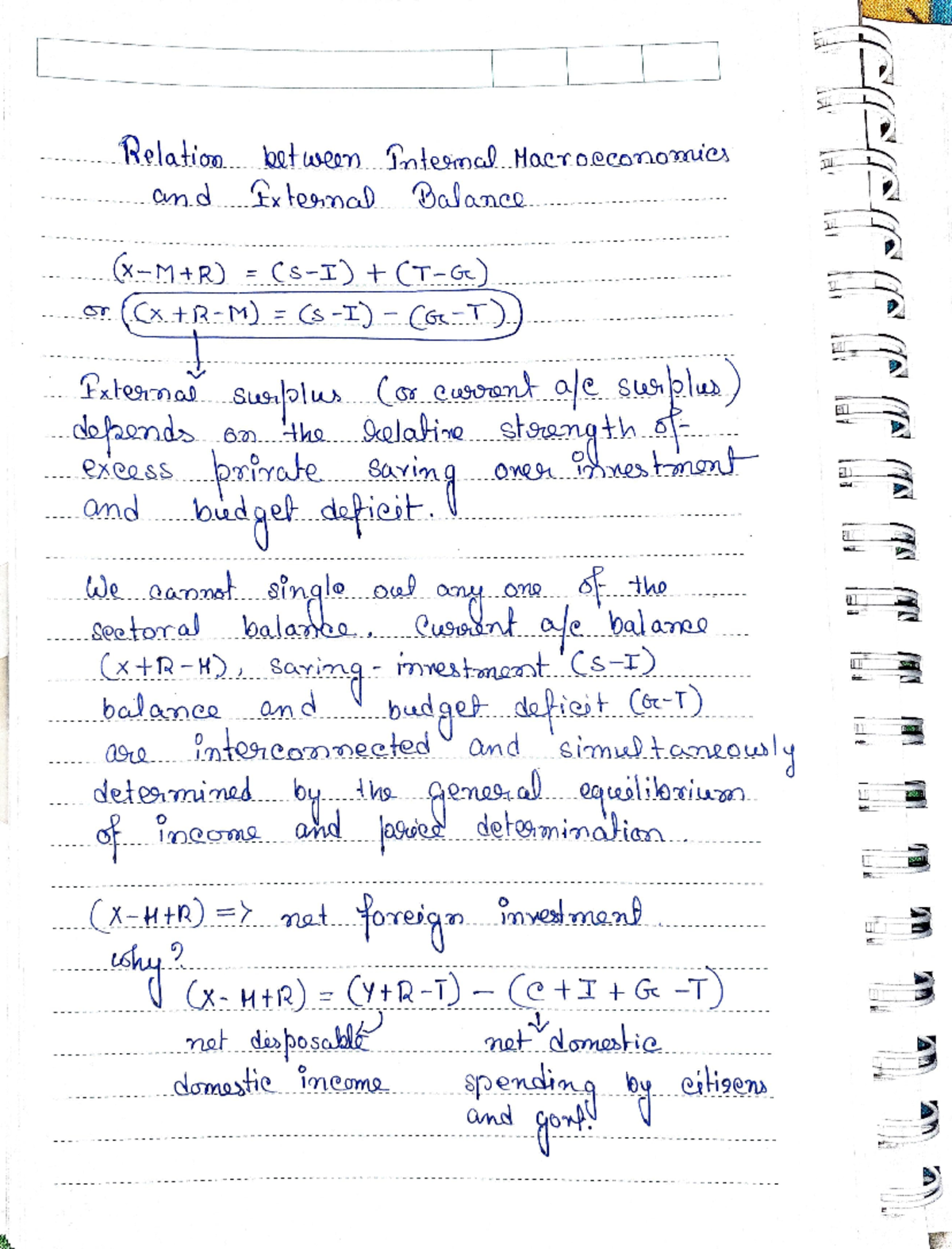 Open economy 4 - Open eco notes - Relation.. bot wemSntesmcs ...