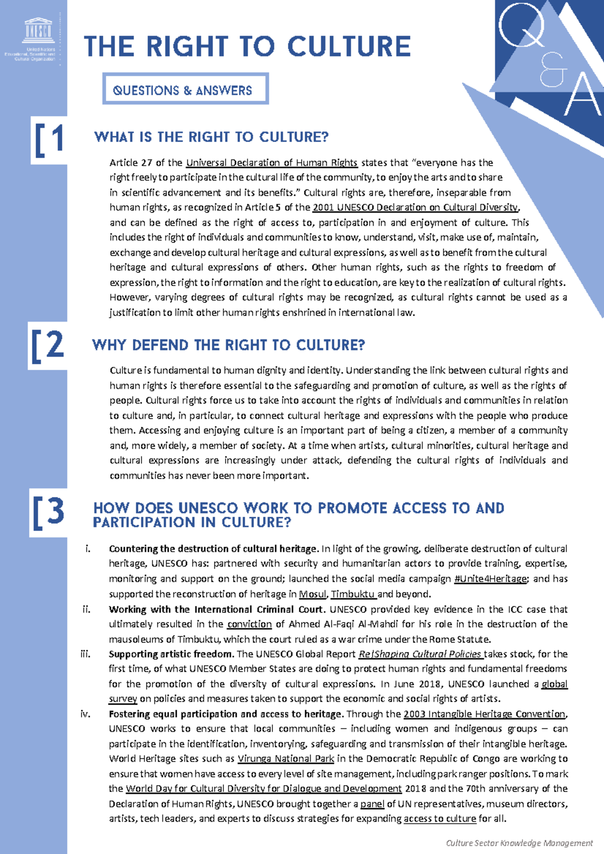 10 Info Sheet Right to Culture - Article 27 of the Universal ...