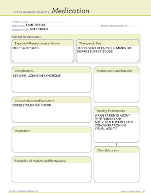 Medication Concept Map Template Editable-1 - NUR 116 T1 - Studocu