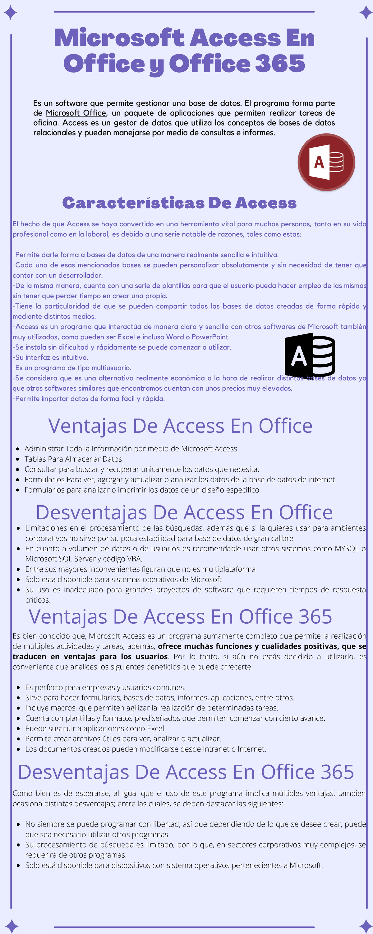 Microsoft Access En Office Y Office 365 - Es un software que permite  gestionar una base de datos. El - Studocu