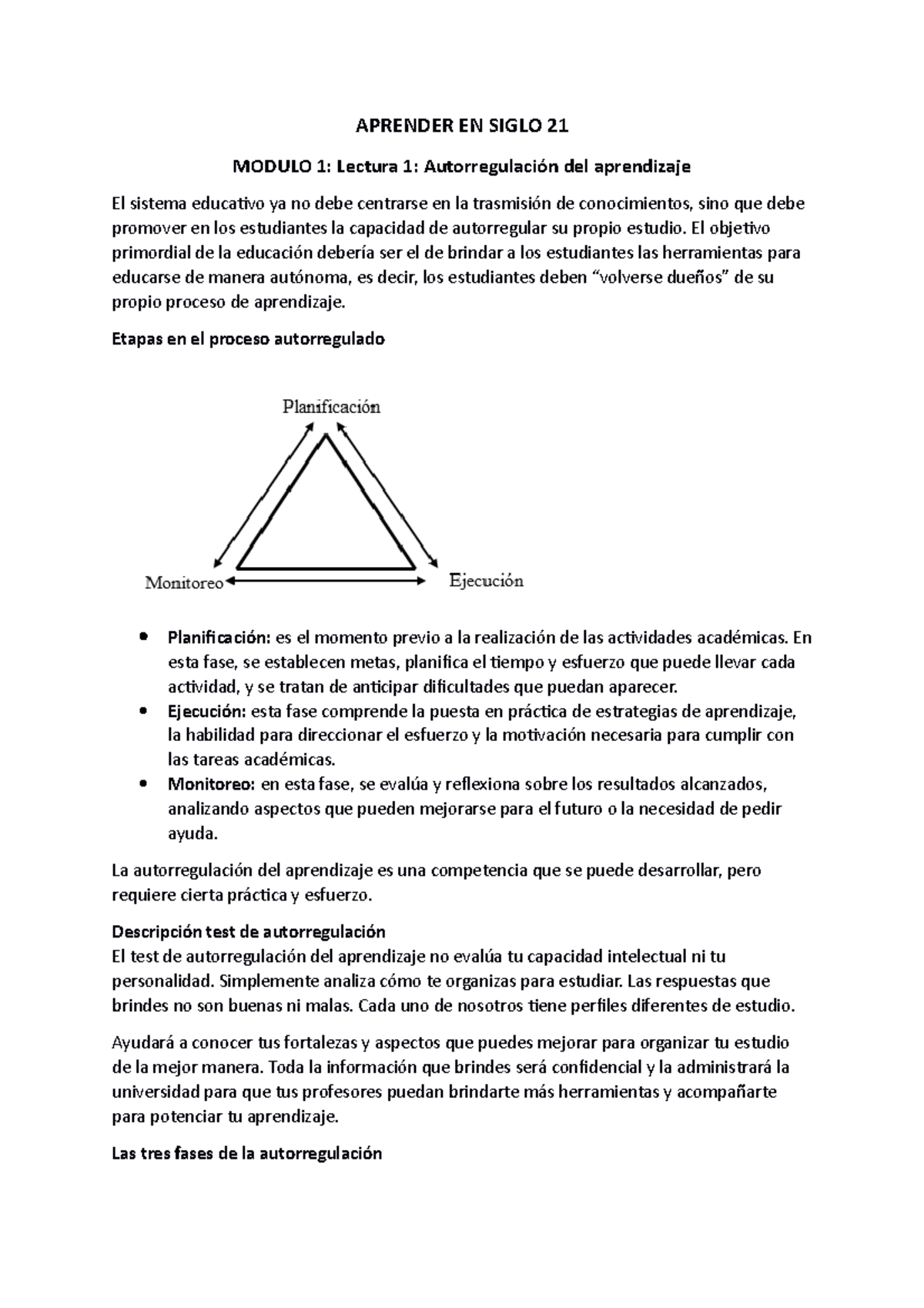 Aprender En Siglo 21 Parcial 1 - APRENDER EN SIGLO 21 MODULO 1: Lectura ...