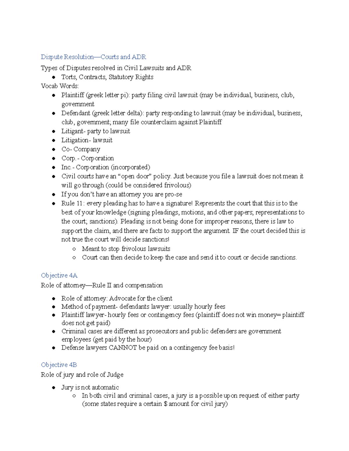 Dispute Resolution—Courts and ADR 2 - Dispute Resolution—Courts and ADR ...