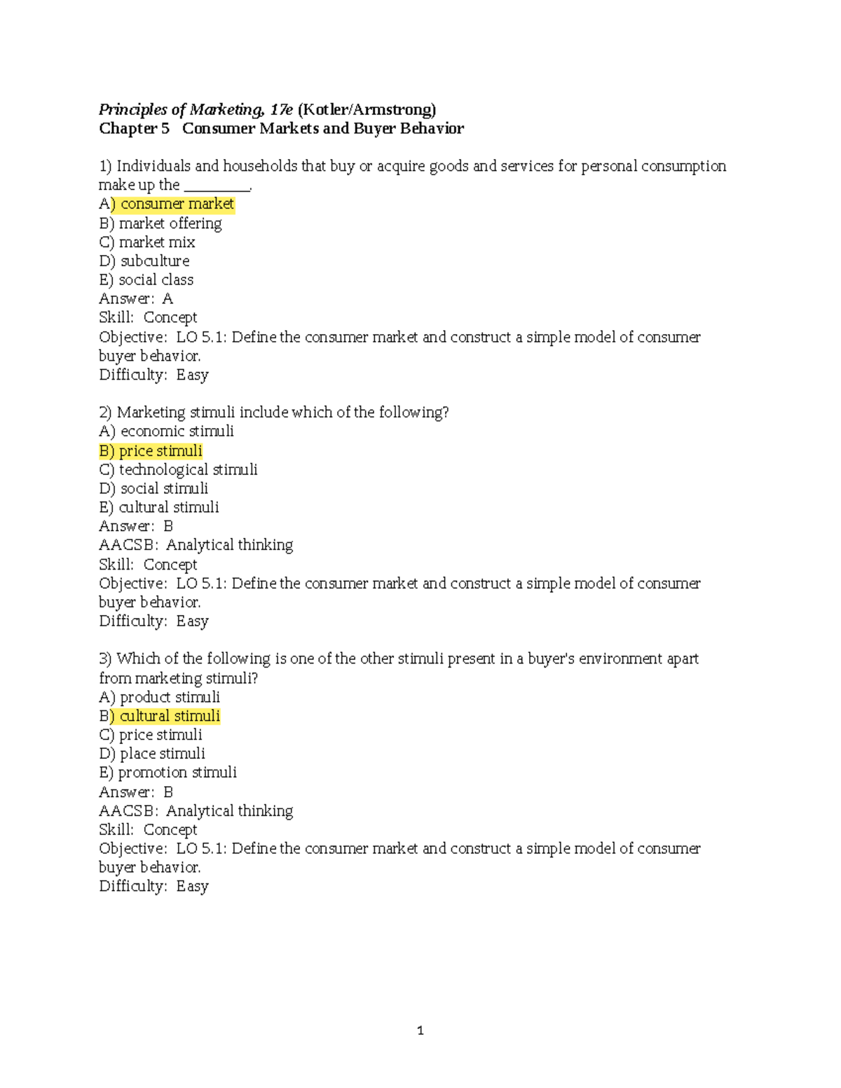 Chapter 5 - Give Information About Lecture - Principles Of Marketing ...