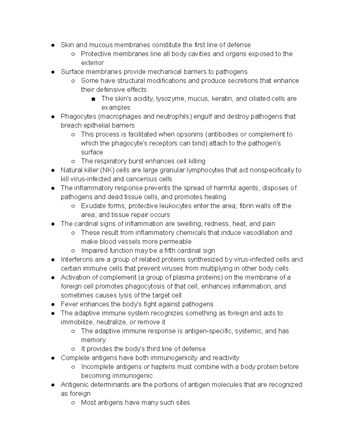 Anatomy Chapter 21 Summary - Skin And Mucous Membranes Constitute The 