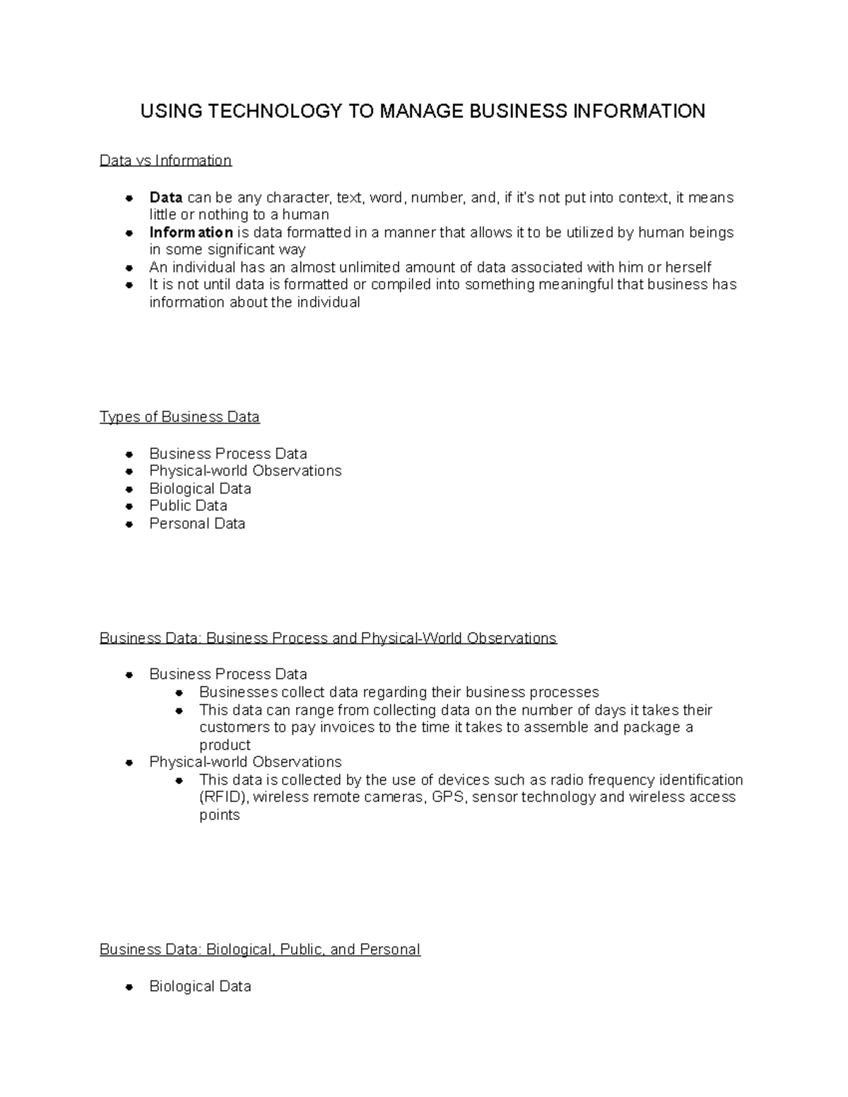 intro-to-business-chapter-17-part-2-notes-using-technology-to-manage