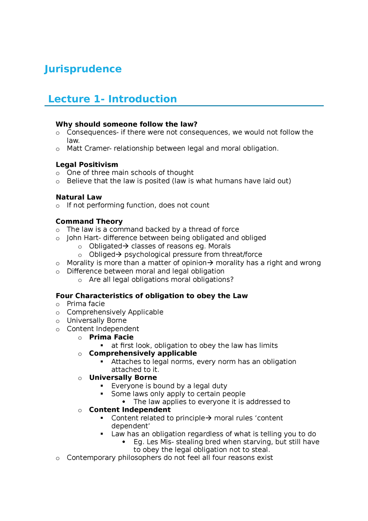 how to write jurisprudence essay