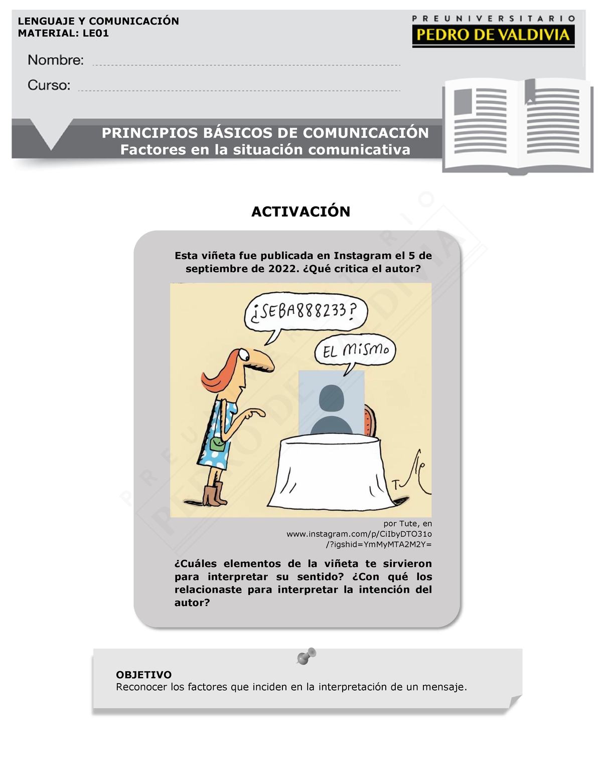 1104-LE01 2023 Comunicación - PRINCIPIOS B¡SICOS DE COMUNICACI ...