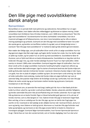 analyse af essay ind i dansk