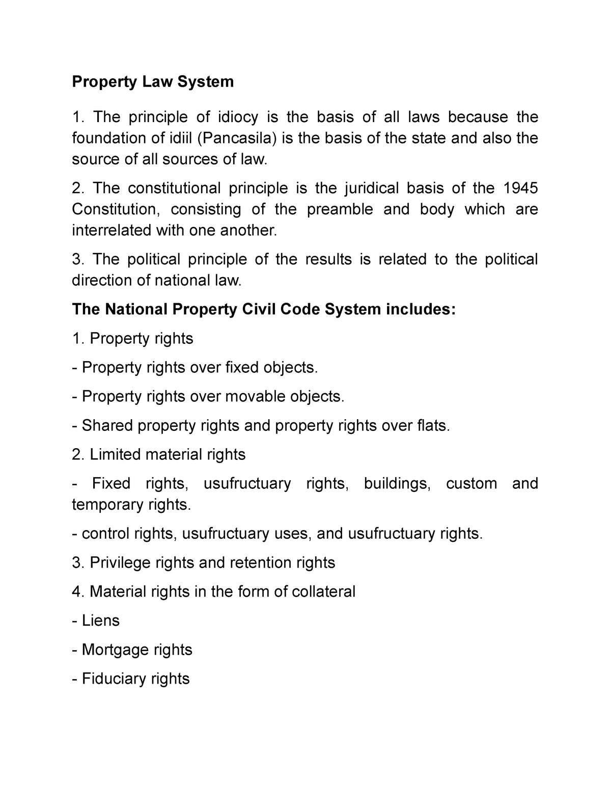 summary-property-law-system-property-law-system-the-principle-of