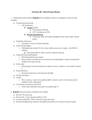 Kin 394 (2) - Kin 394AI Notes Part 2 - February 17 – Assessment of ...