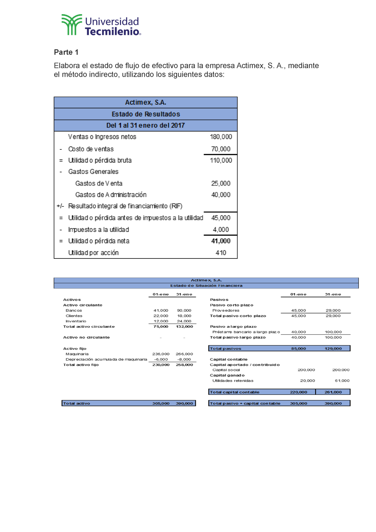 Contabilidad Y Costos Evidencia 1 Parte 1 Elabora El Estado De Flujo De Efectivo Para La 1818