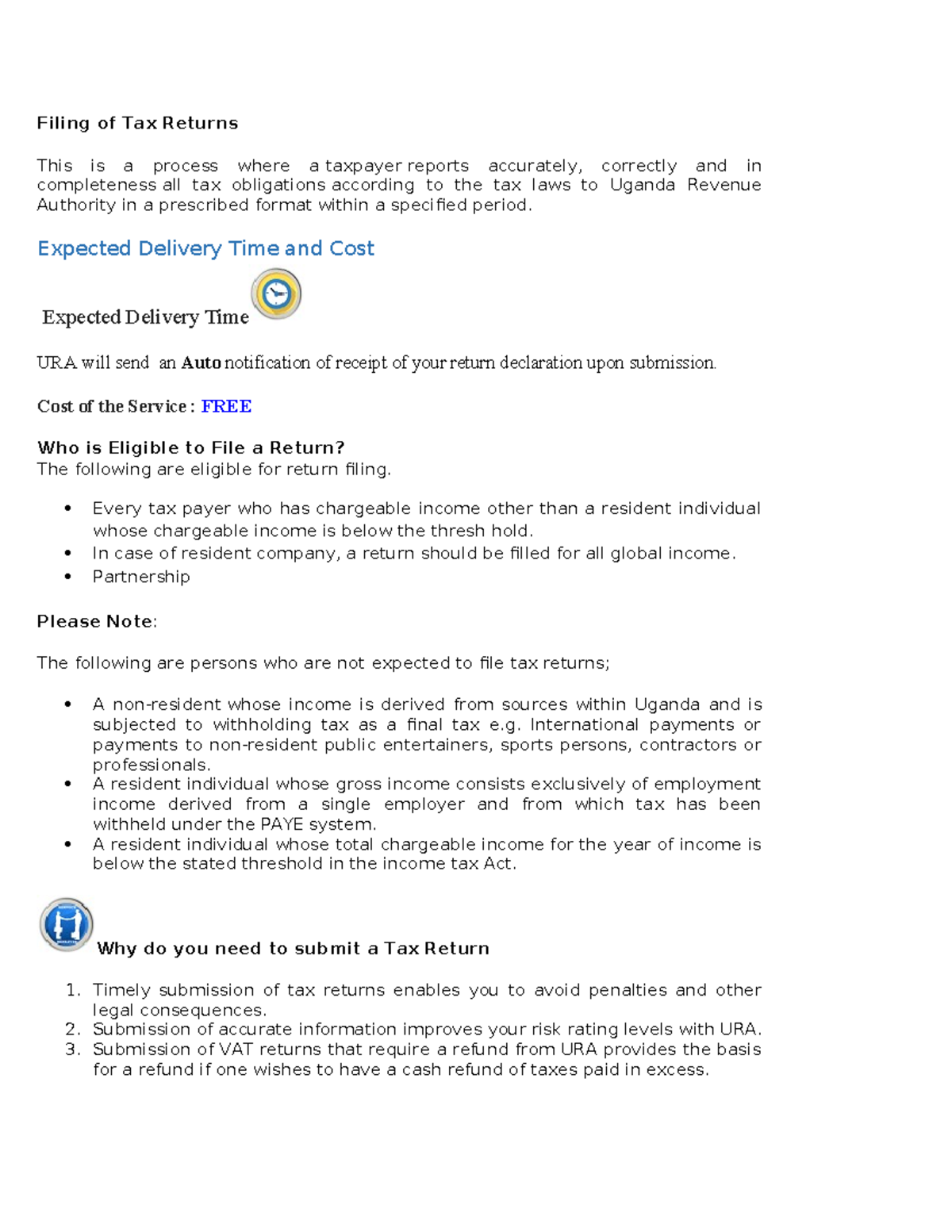 Filing-of-returns - FILLING OF RETURN - Filing of Tax Returns This is a ...