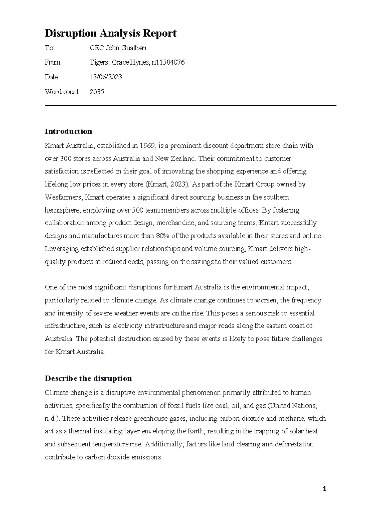 Final a3 106 - Disruption Analysis Report To: CEO John Gualtieri From ...