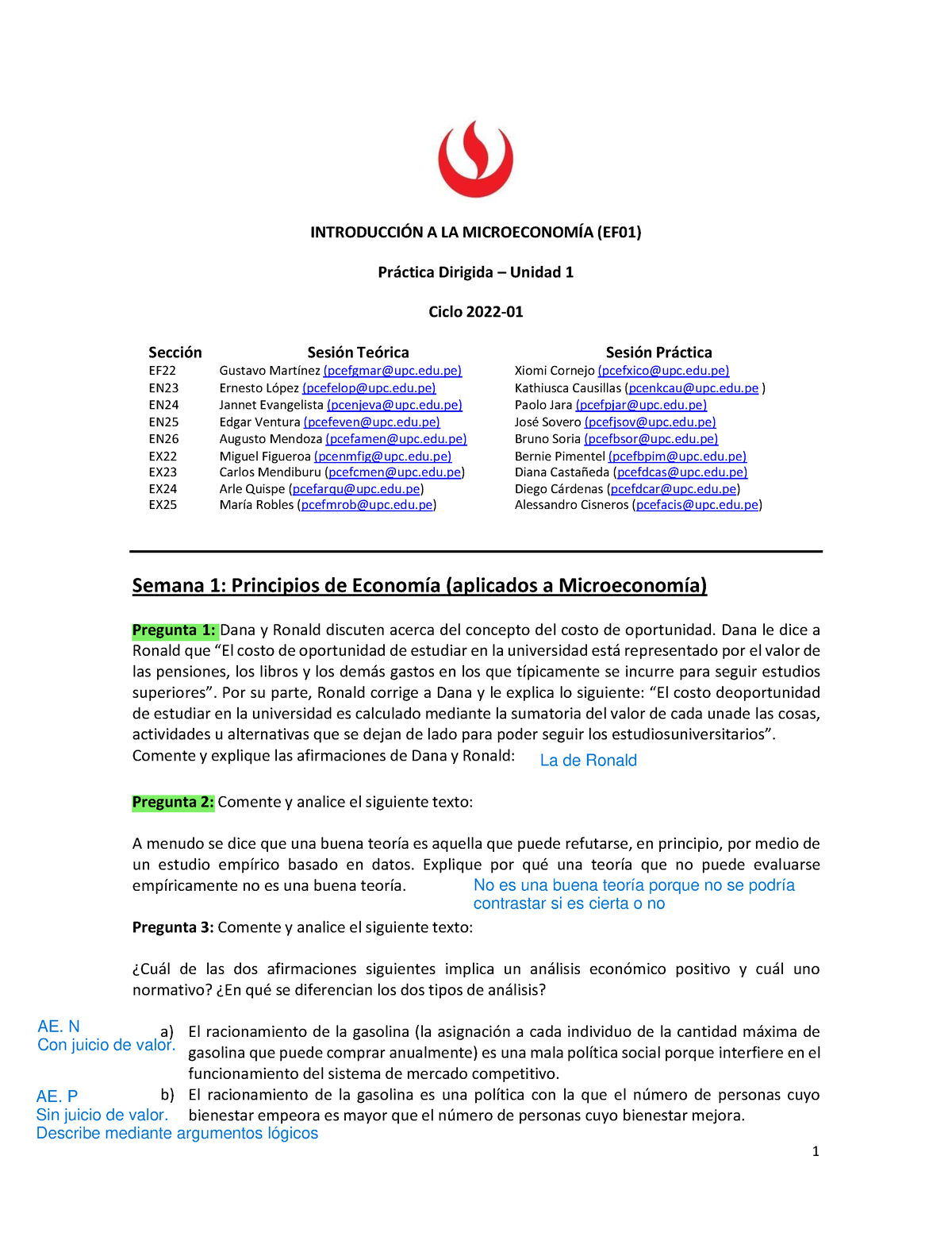 Semana 1 Practica UPC IMic 2022-1 PD [Unidad 1] - INTRODUCCI”N A LA ...