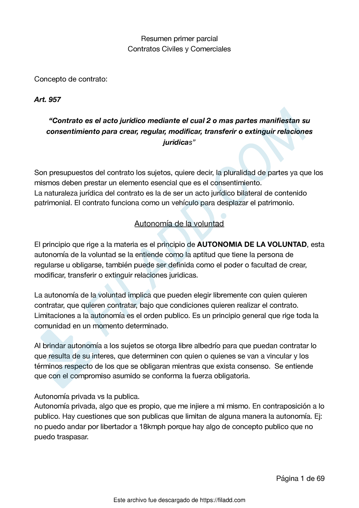 Primer Parcial Contratos- Resumen - Resumen Primer Parcial Contratos ...