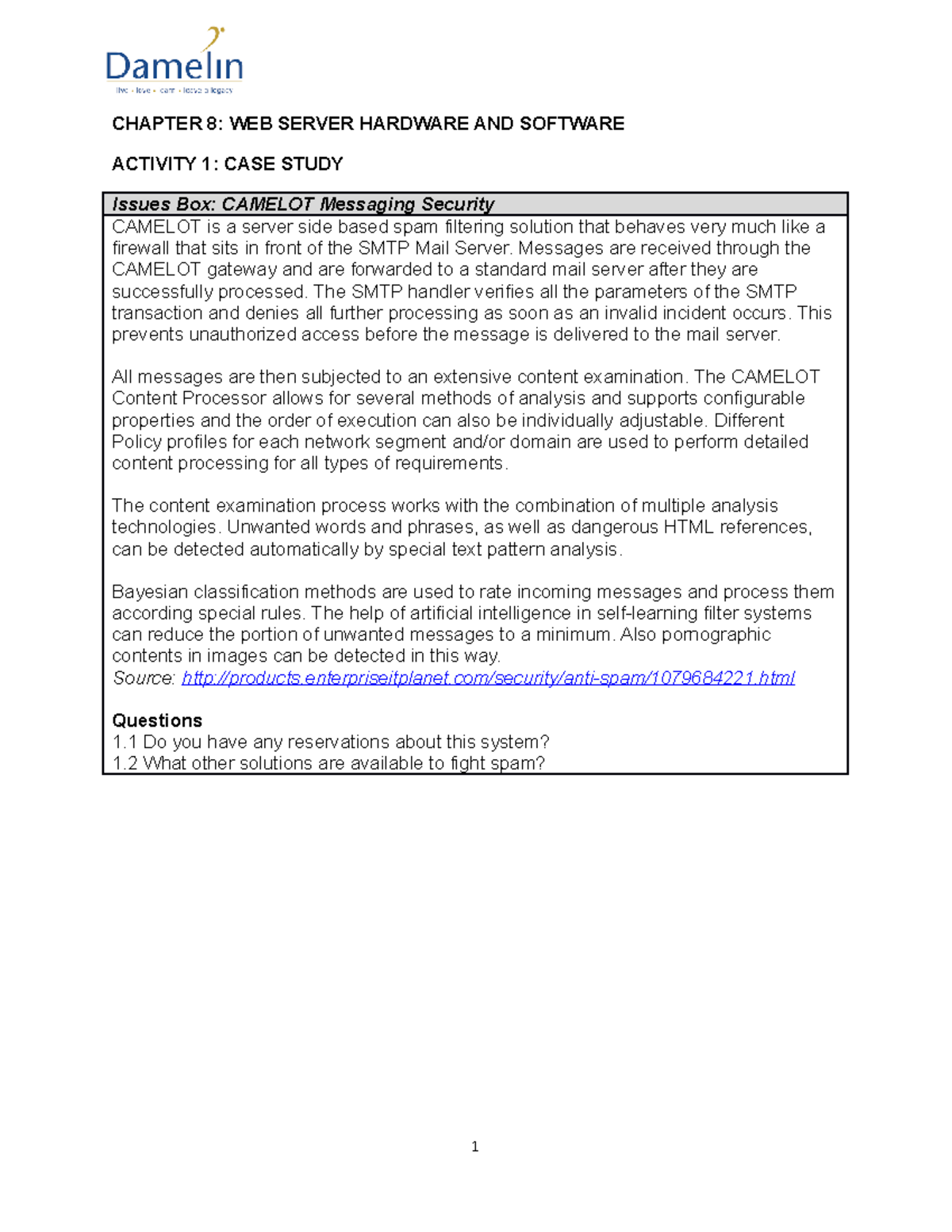 Chapter 8  server hardware and software CHAPTER 8 WEB SERVER