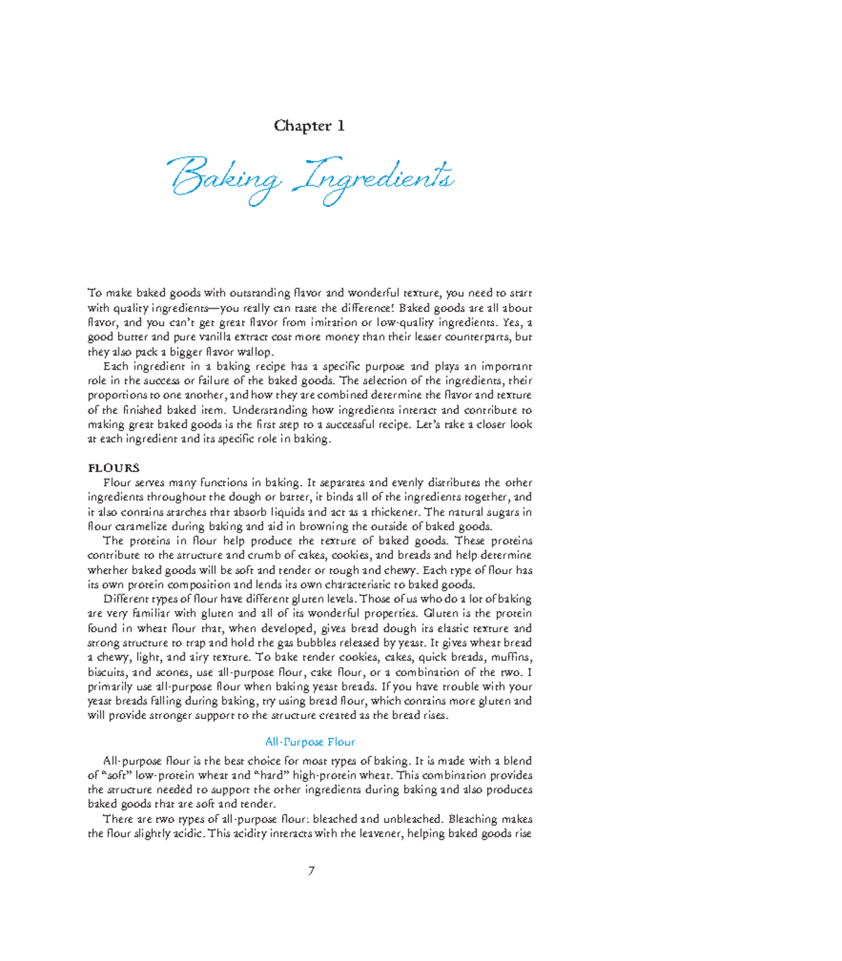Baking ingredients soft copy2 - 7 Chapter 1 Baking Ingredients To make ...