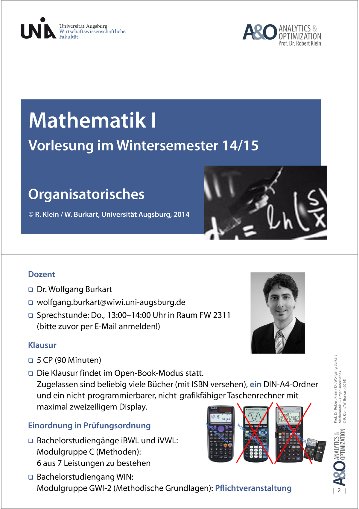 Mathe 1 WS1415 Orga+Skript - Mathematik I Vorlesung Im Wintersemester ...