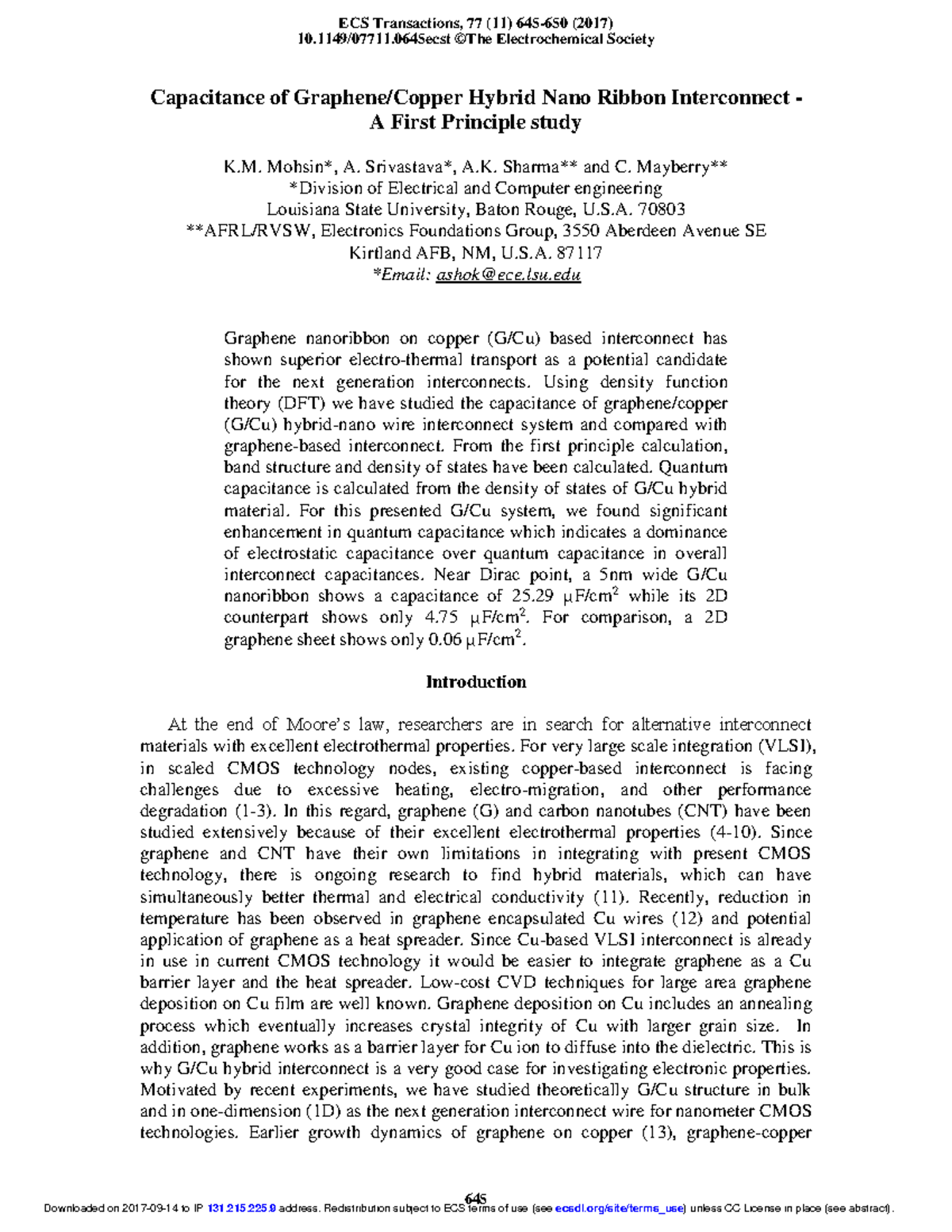 mohsin-2017-fhfhg-capacitance-of-graphene-copper-hybrid-nano-ribbon