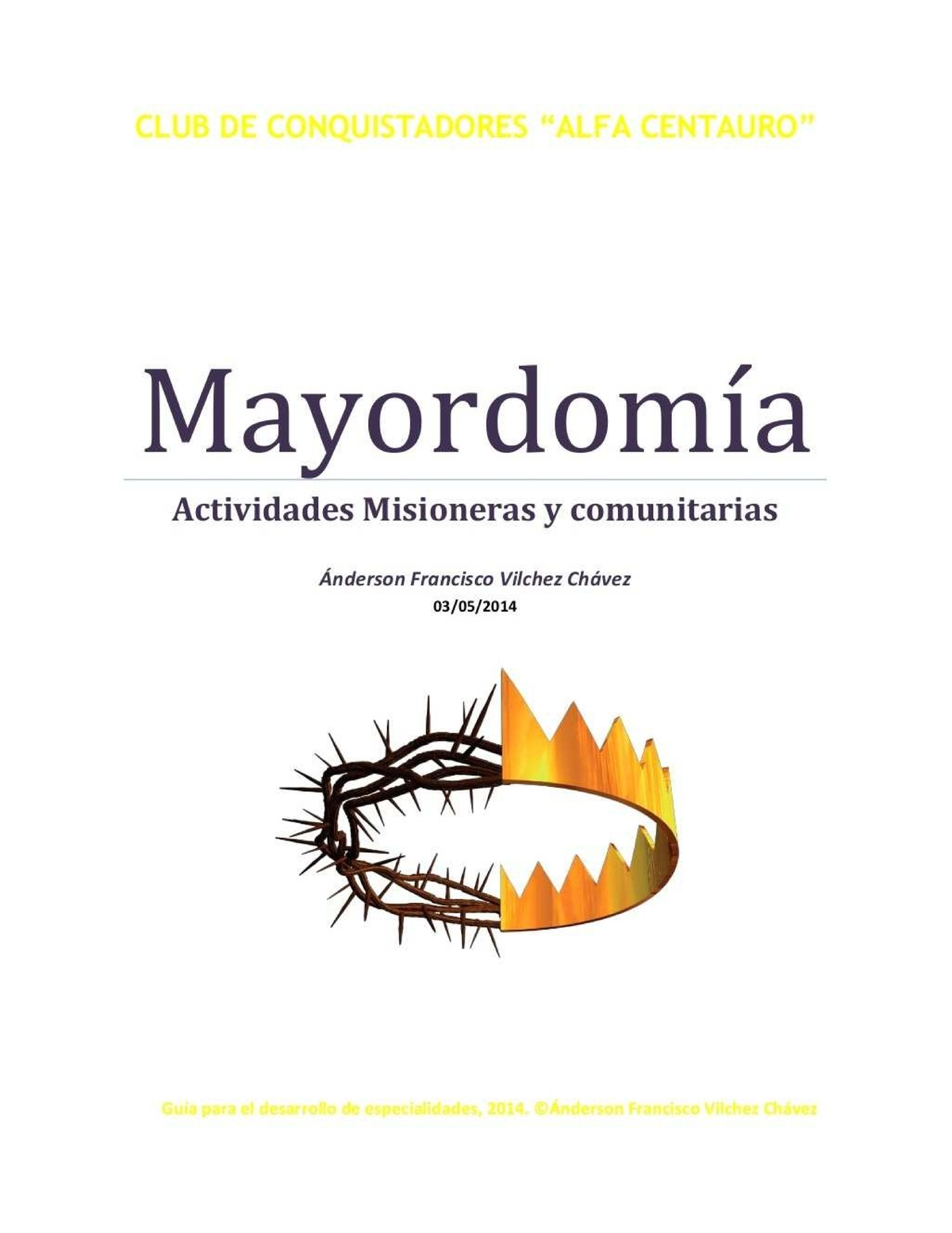 Pdf mayordomia especialidad desarrollada - AM Mayordomia Club de ...