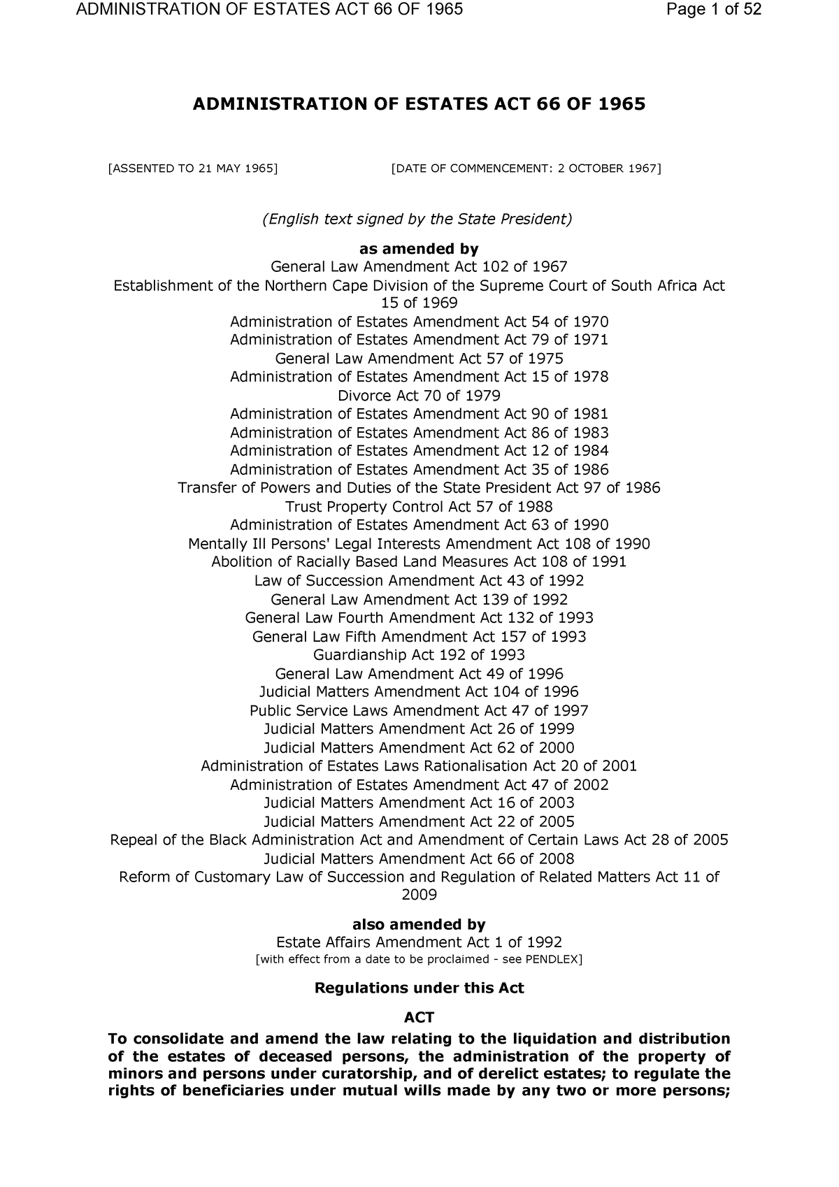 administration-of-estates-act-administration-of-estates-act-66-of