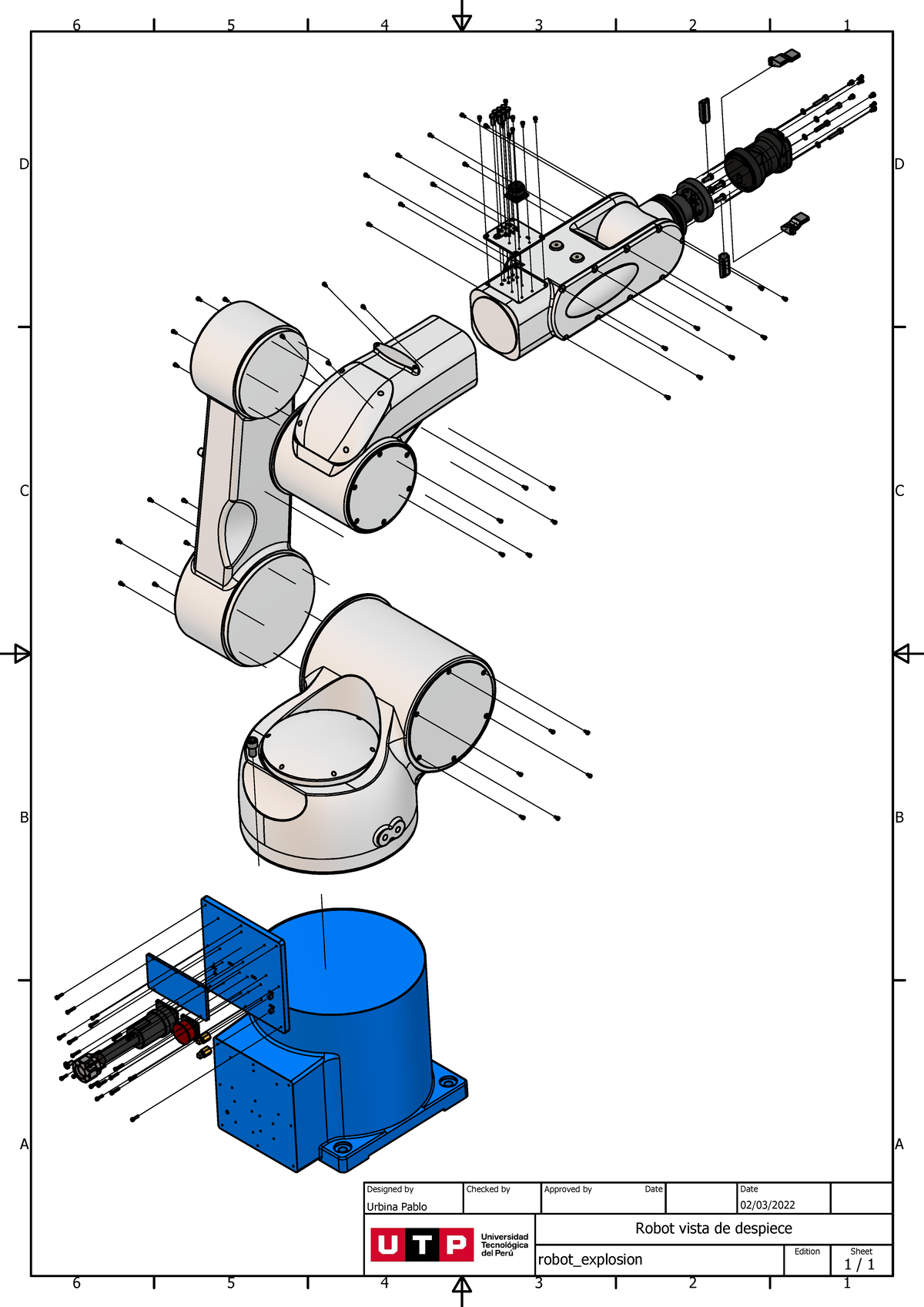 Robot explosion - Autocad - AB 6 AB CD DC - - Studocu