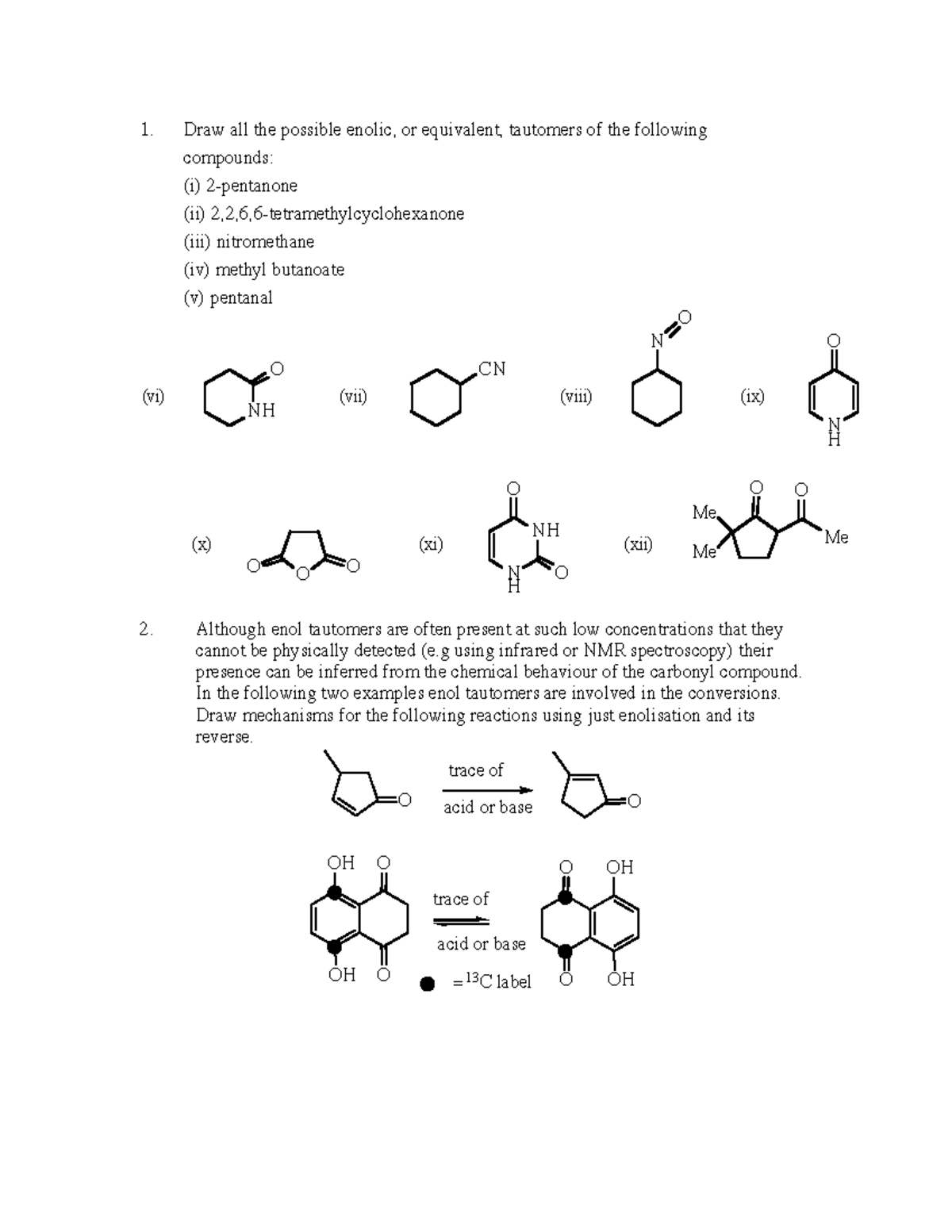 Chemistry: Reactions and Synthesis - Tutorial work - 610 283 Tute 1 ...