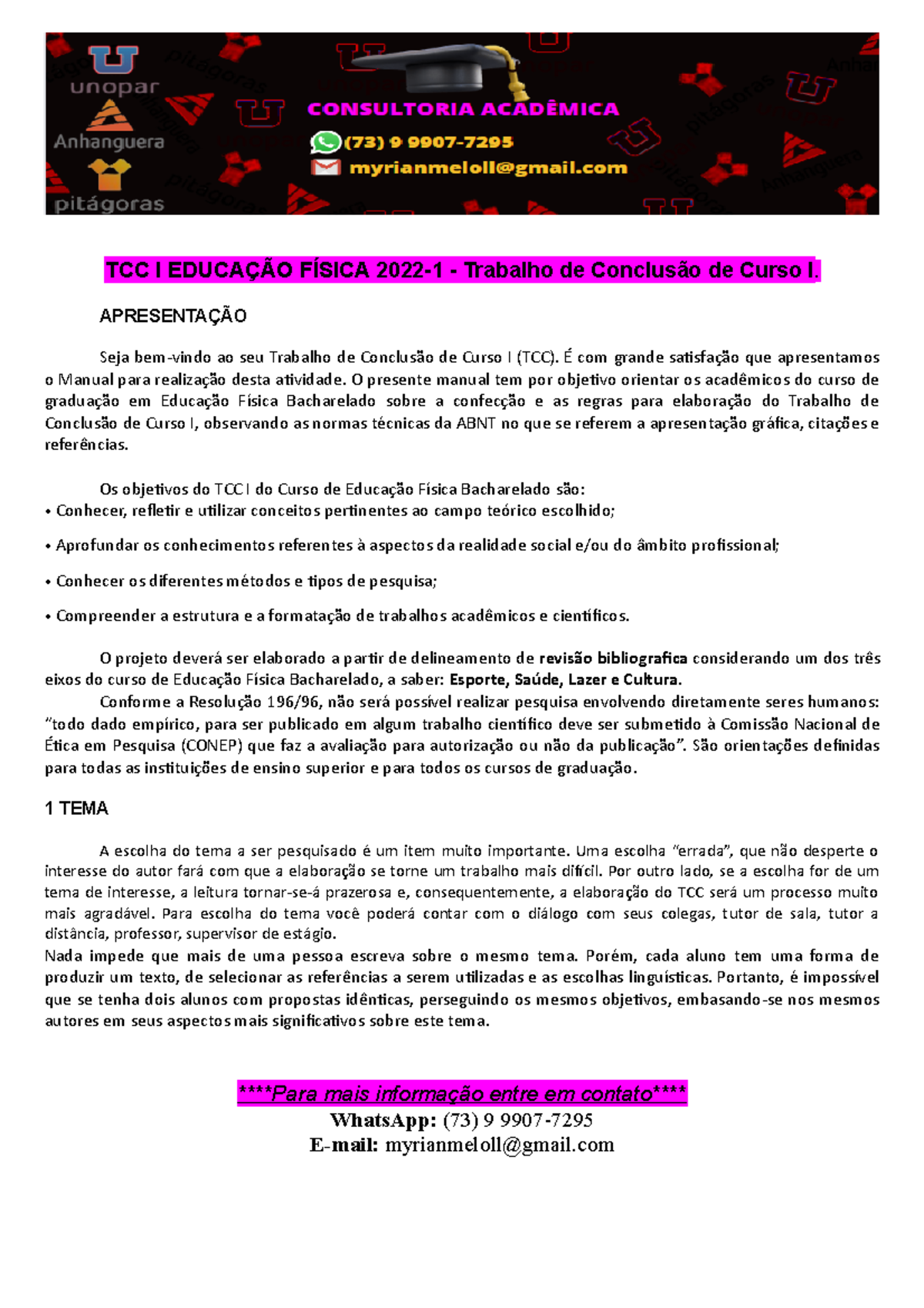 Temas Para Tcc Educação Fisica - REVOEDUCA