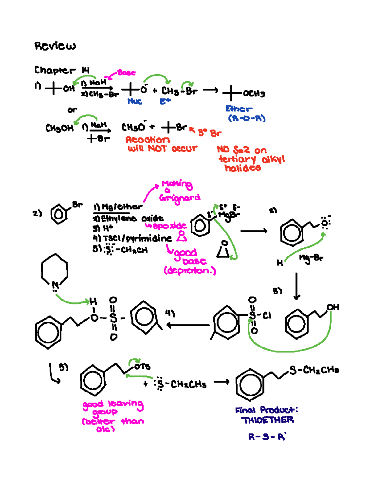Orgo 2 Notes - Organic Chemistry 2, Jude Matthews, Chapter 14 Review ...