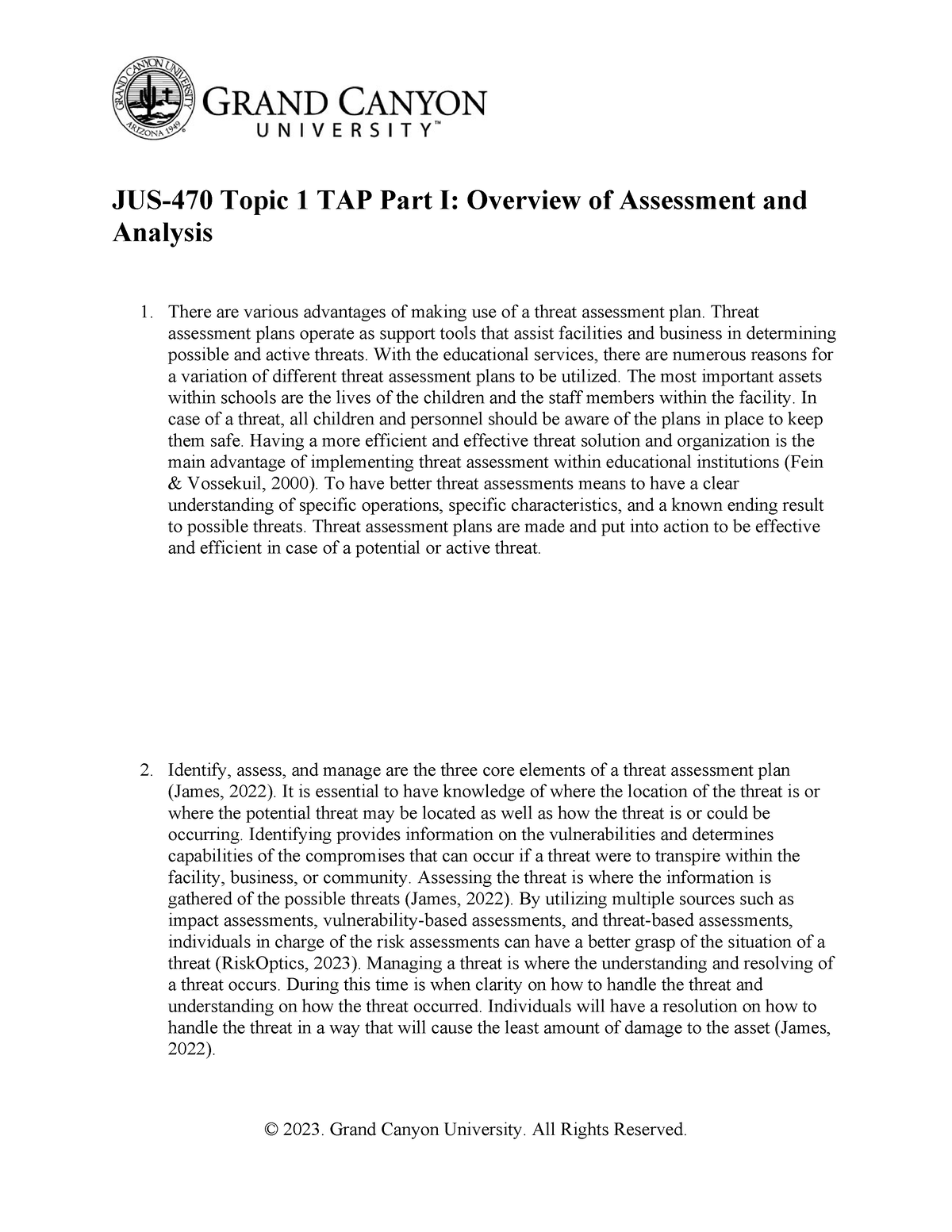 Tap Overview Of Assessment And Analysis Jus Topic Tap Part I Overview Of Assessment