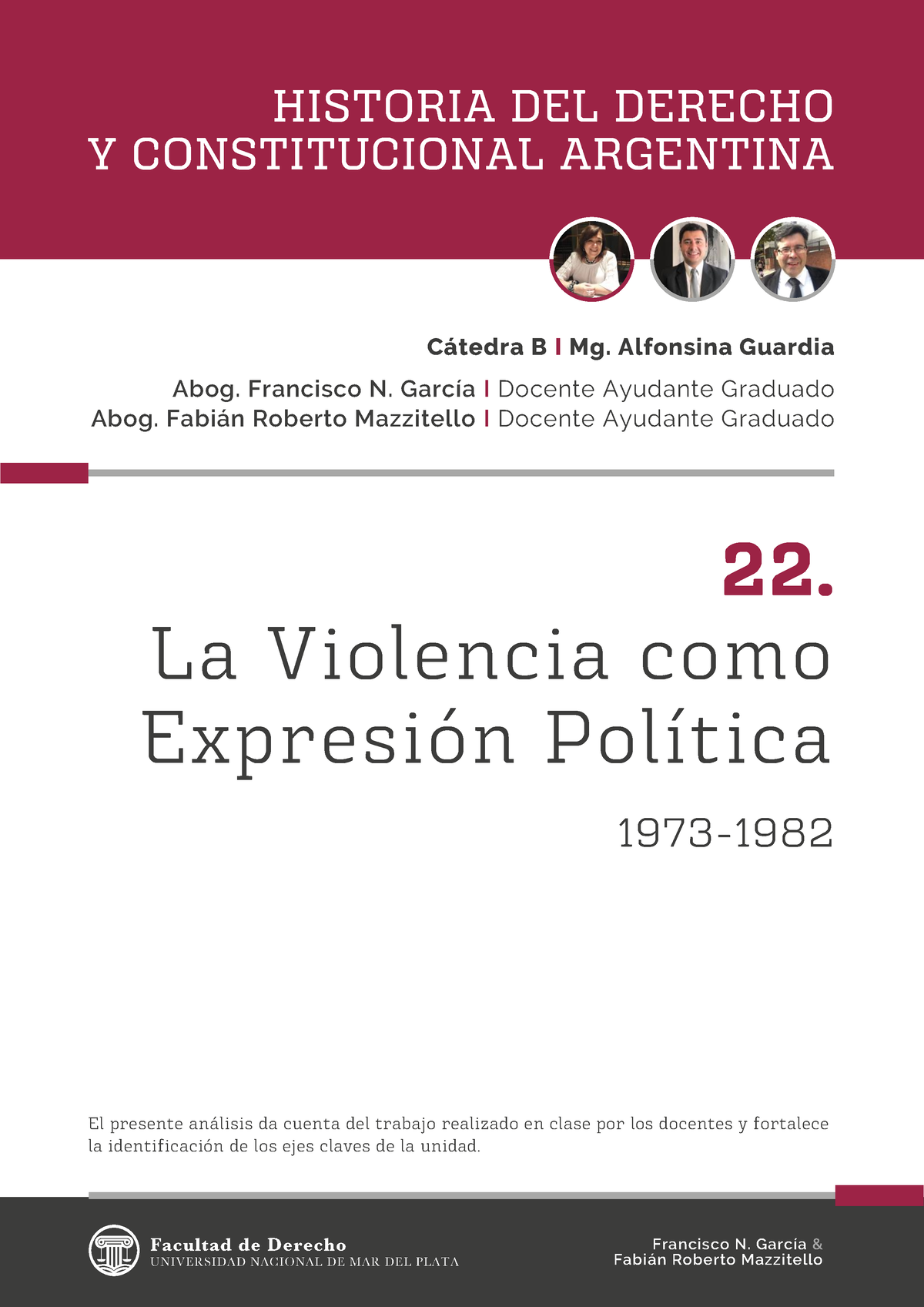 GUIA Nº 22 - Historia Constitucional - C·tedra B I Mg. Alfonsina ...