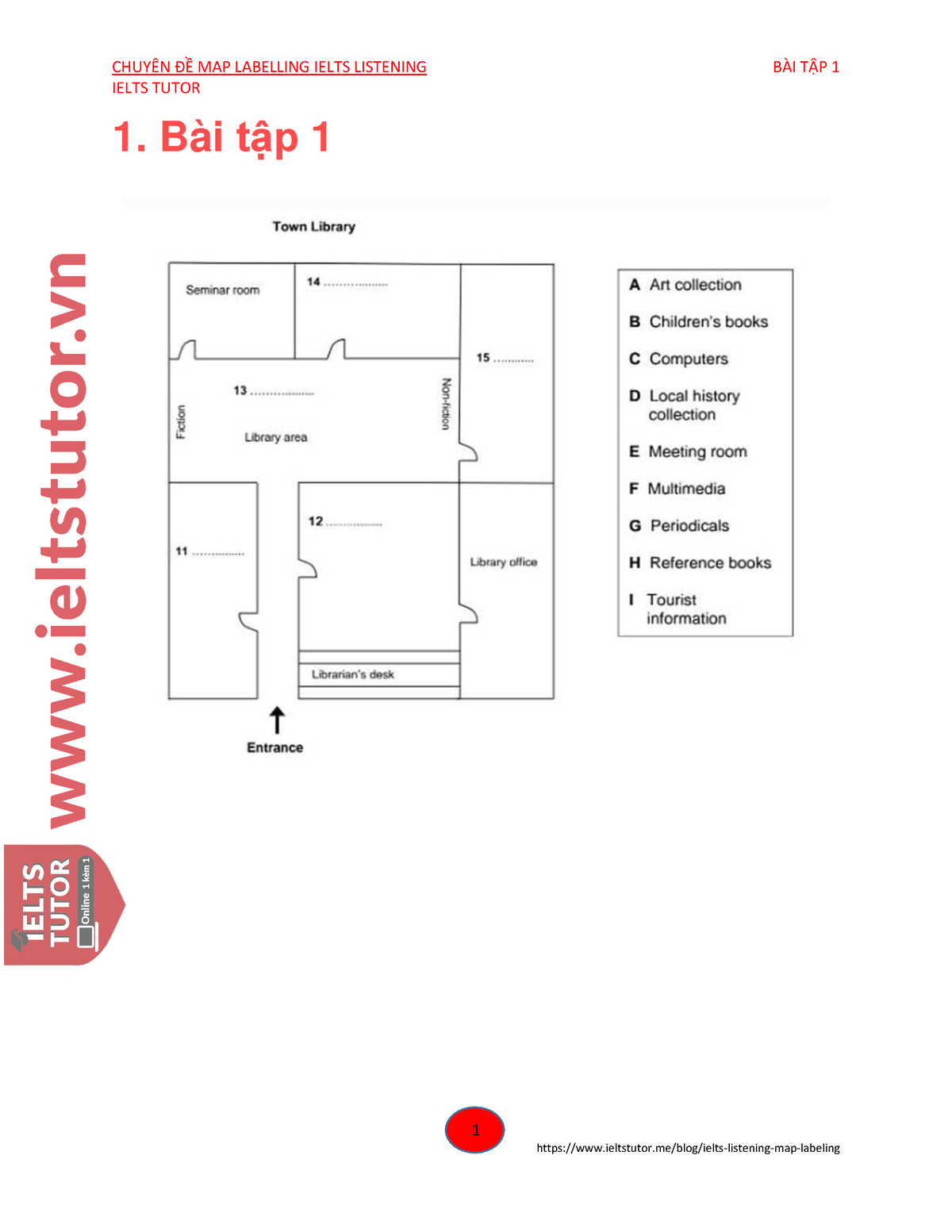 B I T P Map Labelling Ielts Listening IELTS TUTOR 1 1 B I T P 1   Thumb 1200 1553 