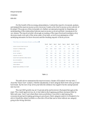 ECO 201 Project final - ECO 201 Project Template [Throughout this ...