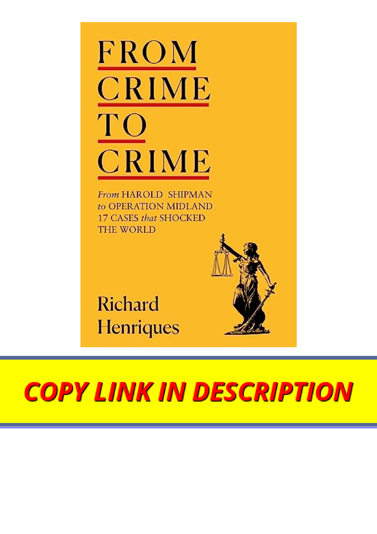 Ebook download From Crime to Crime Harold Shipman to Operation Midland ...