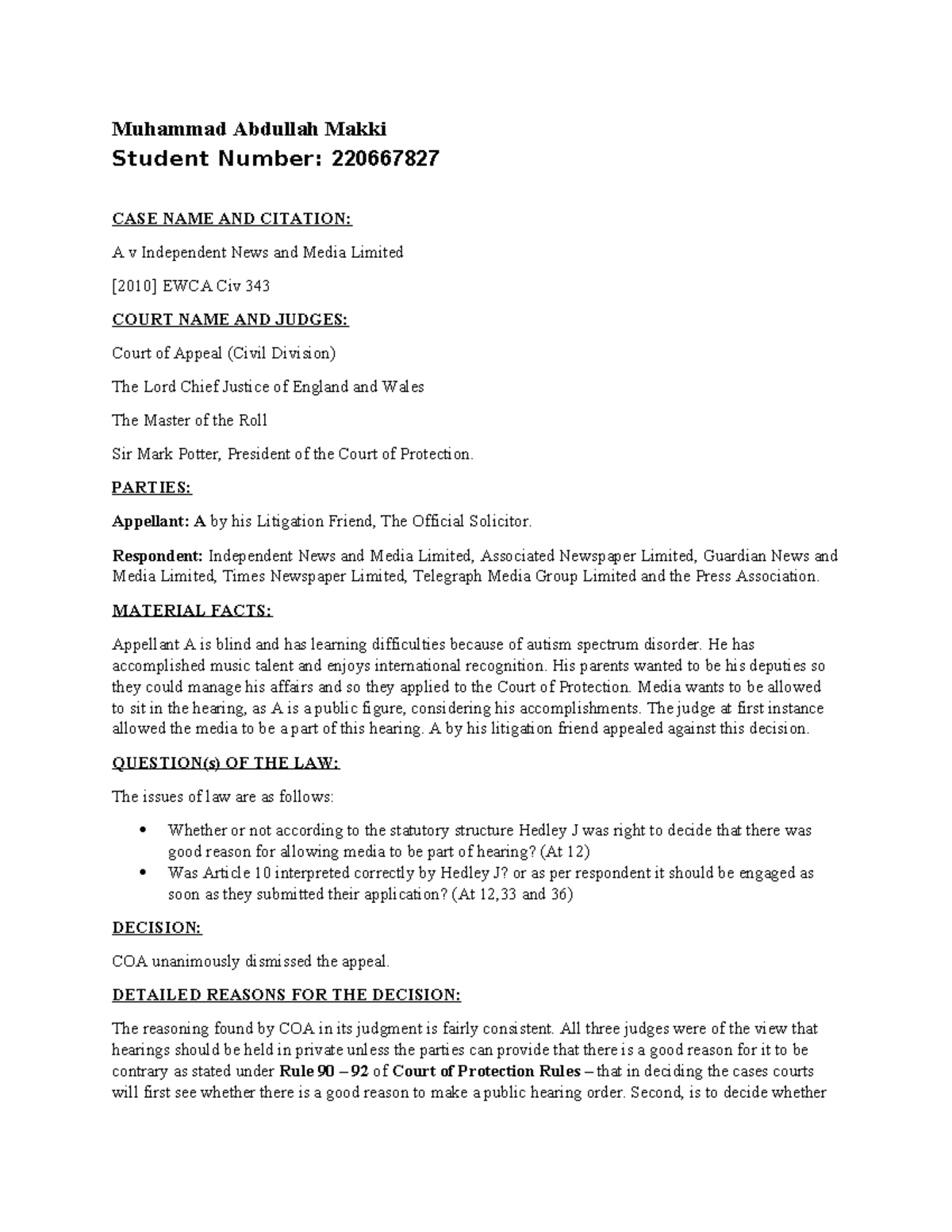 Abdullah Makki (LSM Final Draft) - Muhammad Abdullah Makki Student ...