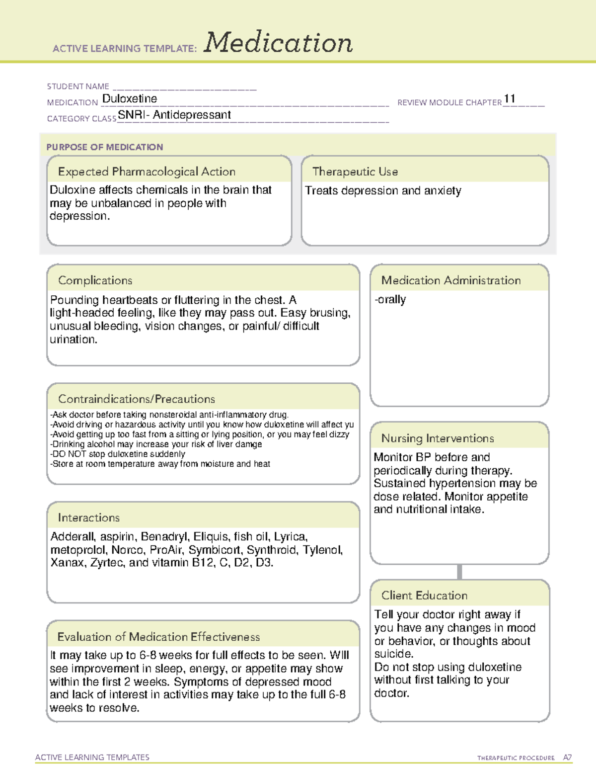 ati-medication-duloxetine-active-learning-templates-therapeutic