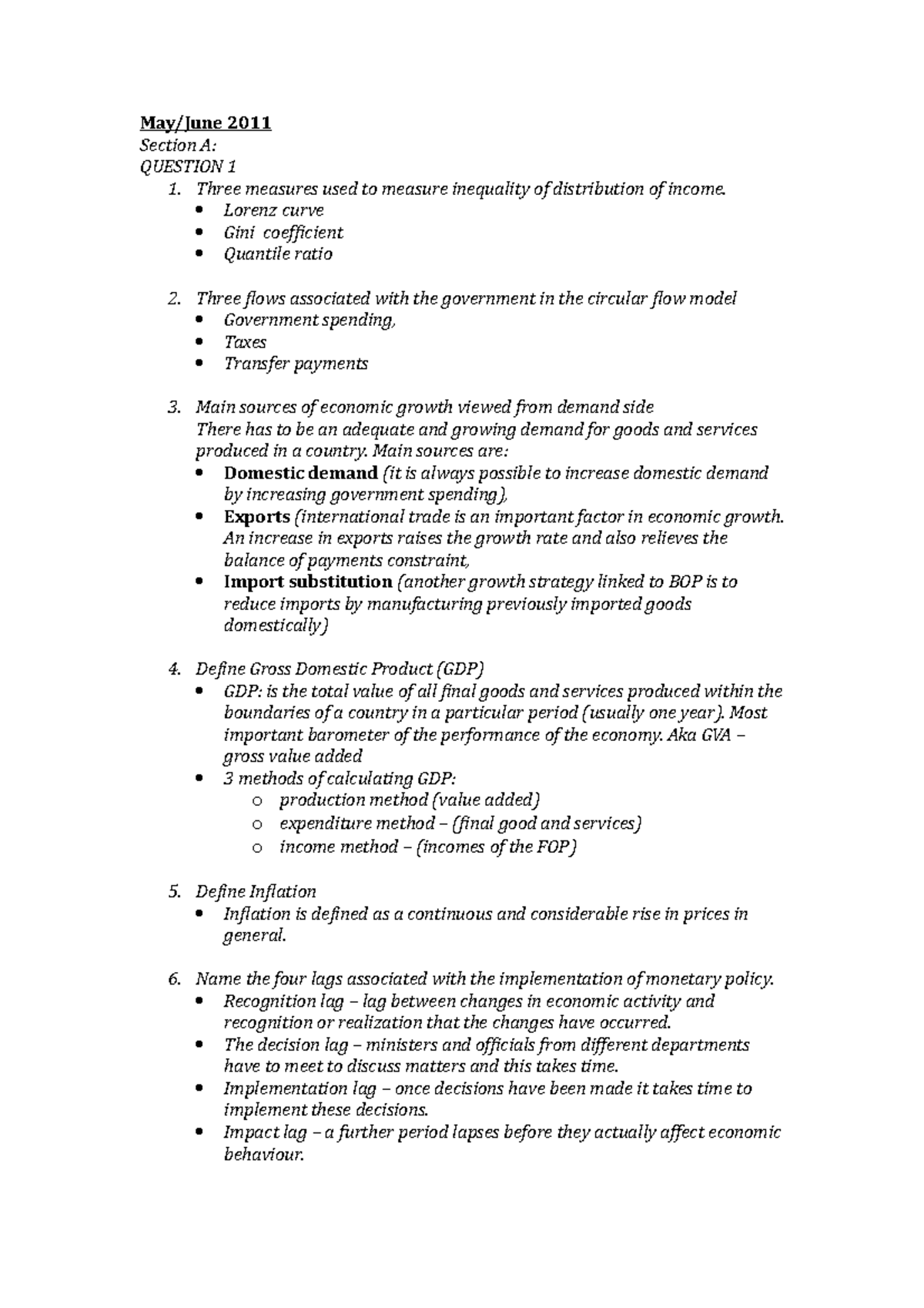 ECS1601-study Notes - Summary BCom Business Informatics - May/June 2011 ...