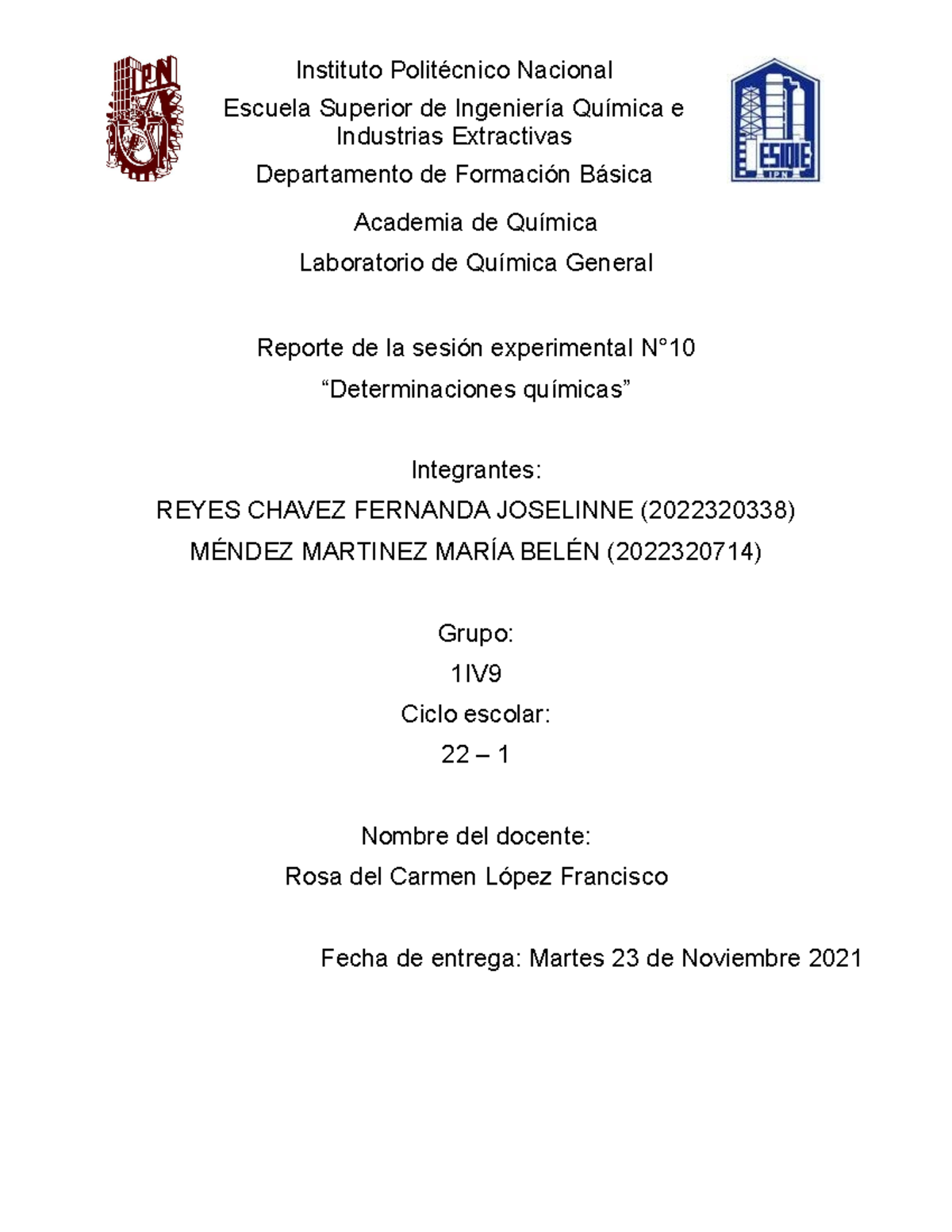 LQG S10 E2 AP 1IV9 - ACTIVIDADES PREVIAS - Instituto Politécnico ...