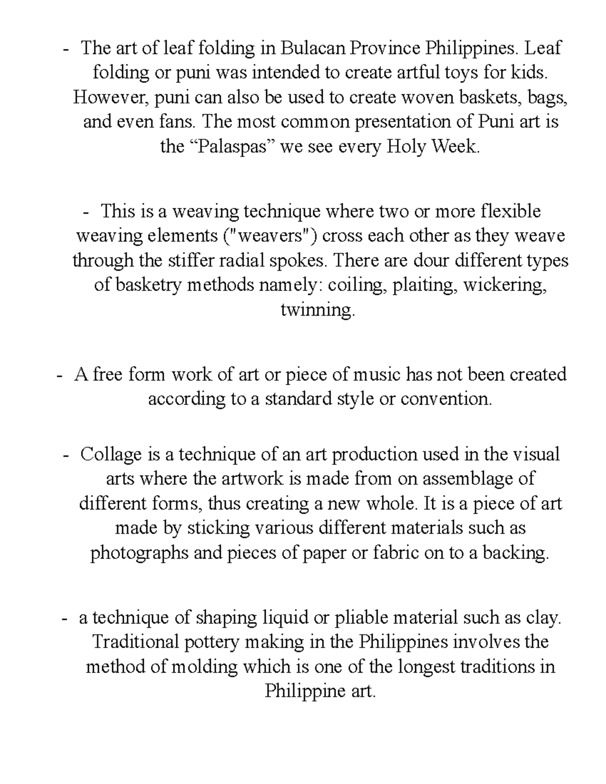 Scrapbook The art of leaf folding in Bulacan Province Philippines