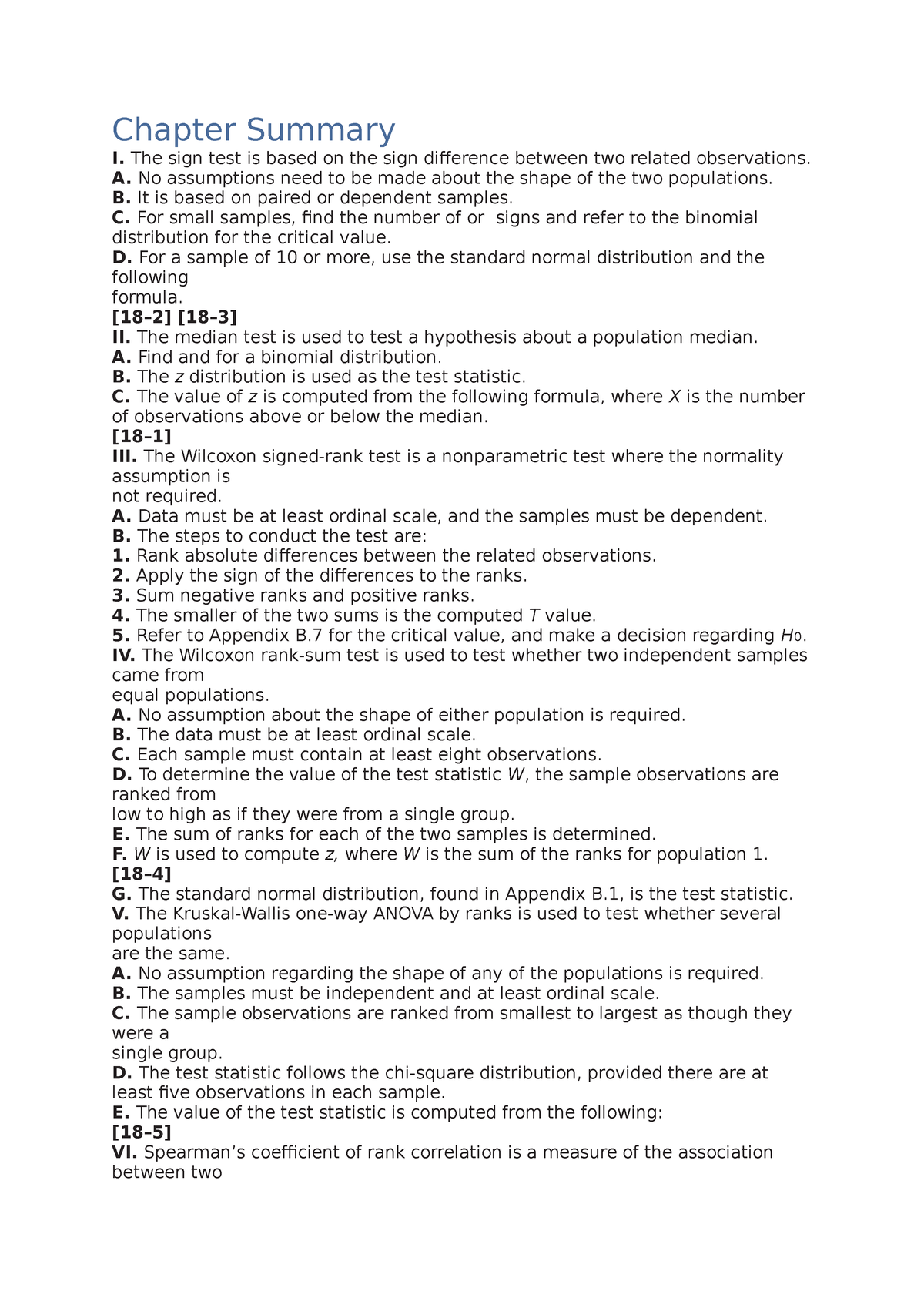 nonparametric-methods-analysis-of-ranked-data-chapter-summary-i-the