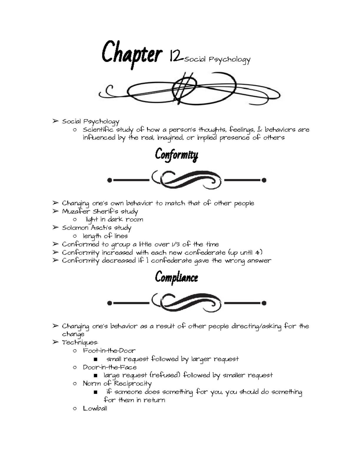 Chapter 12 Lecture Notes For Dr Raye S Class Psy 2012