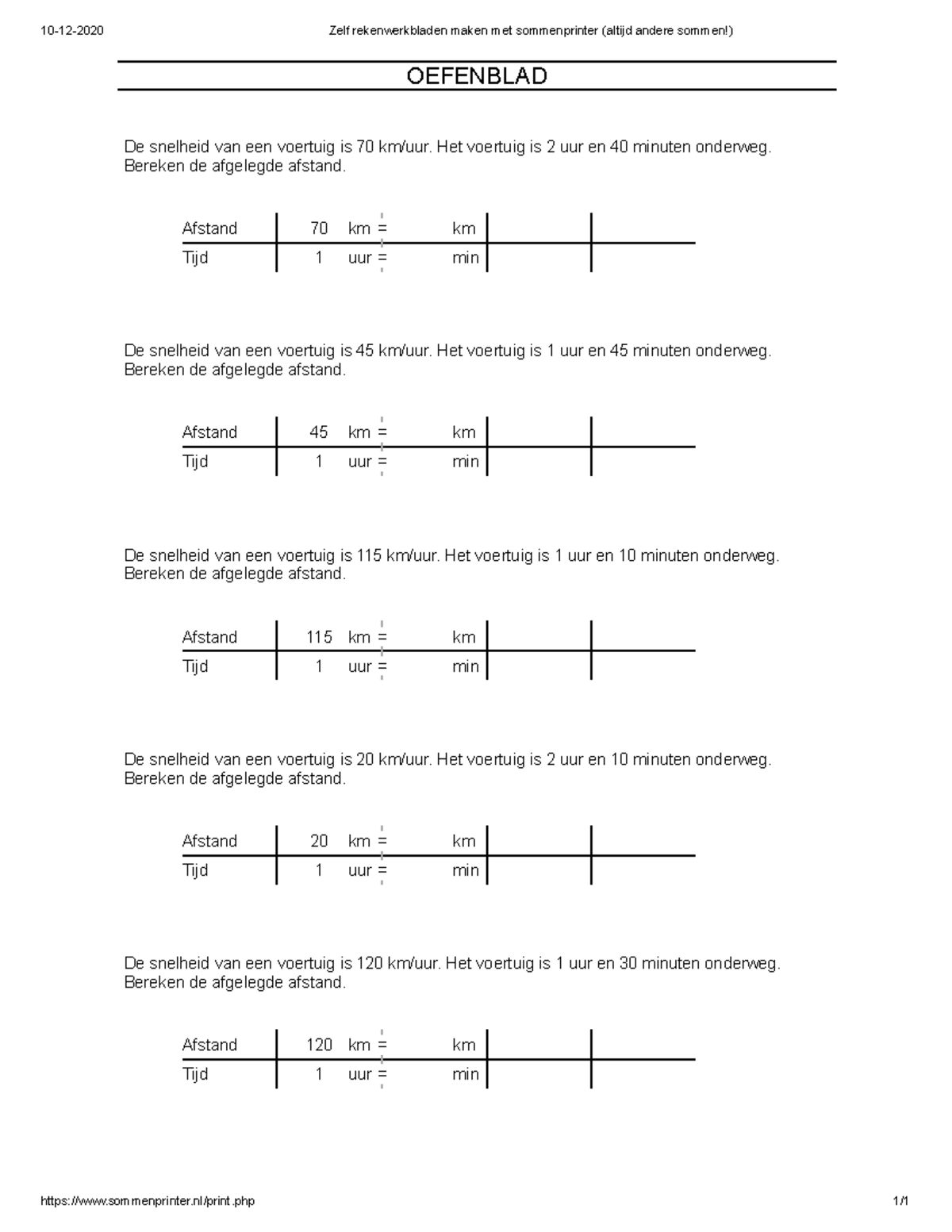 Werkblad 2B-2s -3 - Dick - 10-12-2020 Zelf Rekenwerkbladen Maken Met ...