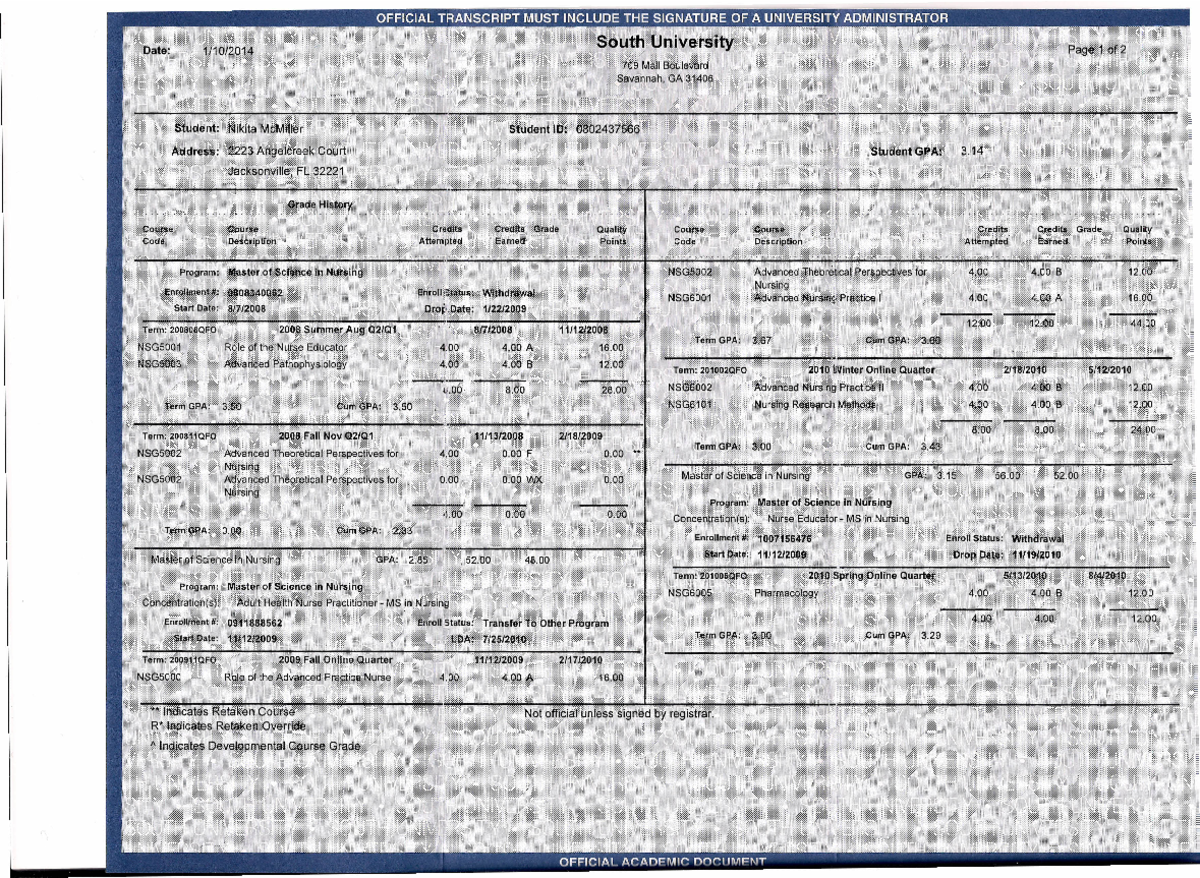 South Official 1 - idk what this is anymore - OFFICIAL TRANSCRIPT MUST ...